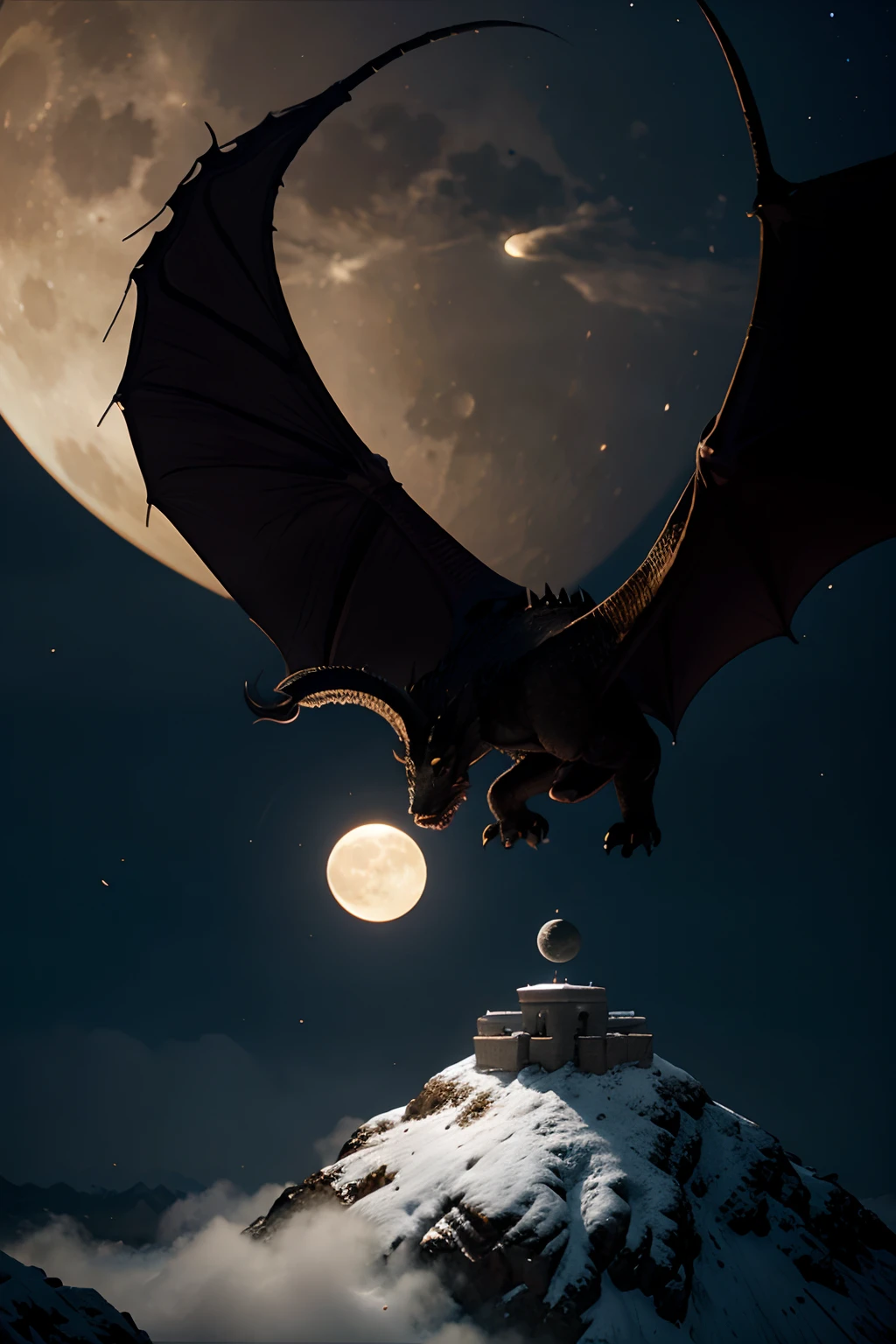 dragon eating moon