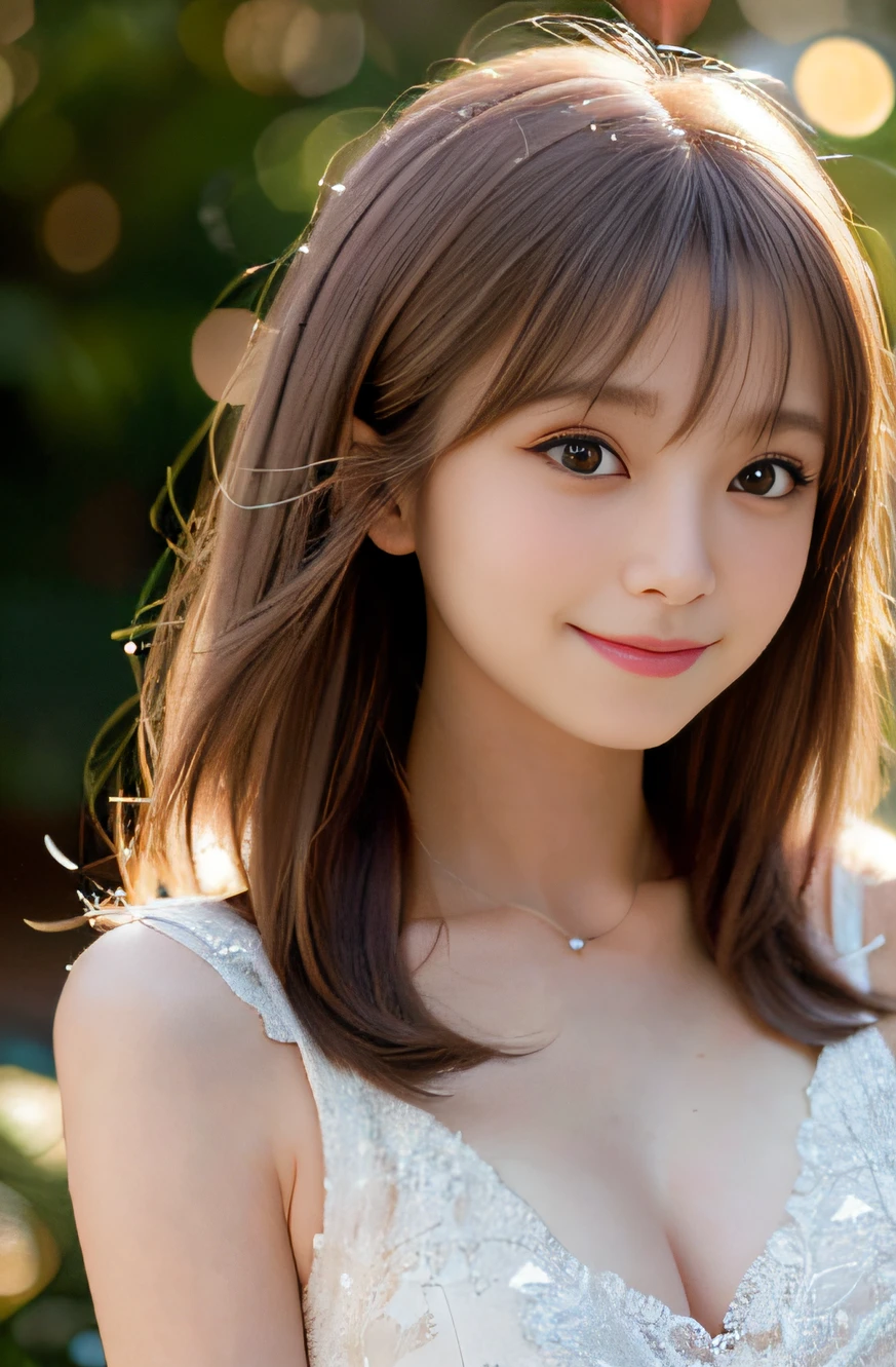 best quality, focus on the eyes, soft light, Using a reflector to brighten the face, (depth of field) ,ultra high res, (photorealistic:1.4), RAW photo, (bokeh:1.4),
1girl, japanese women, cute, (smile shyly:1.1), medium breasts, small nostrils, (looking at viewer:1.2), (full body:1.3),