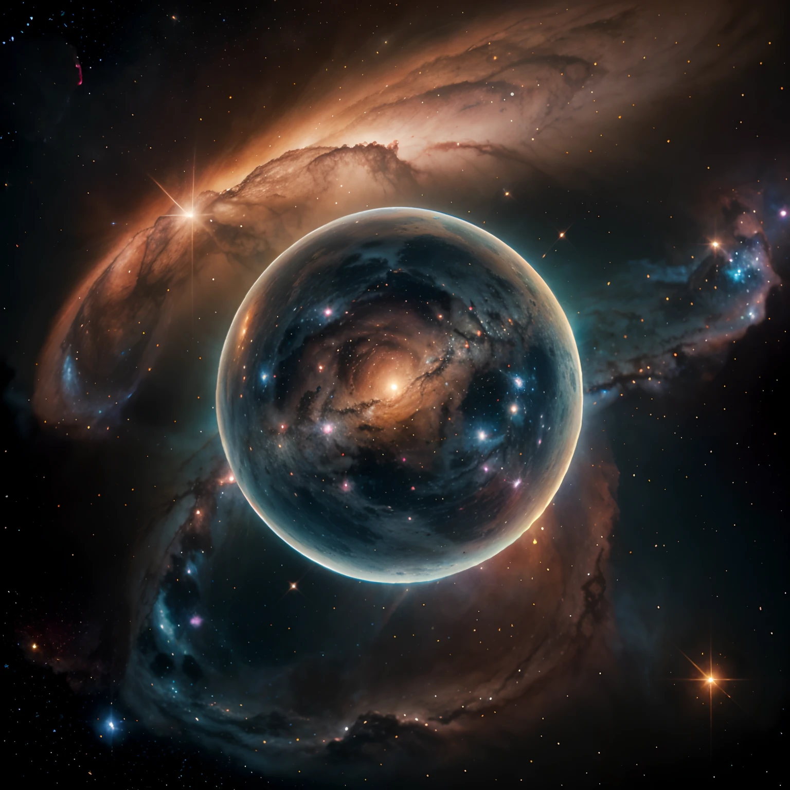 E assim, In the heart of a nebula, A star begins its life.