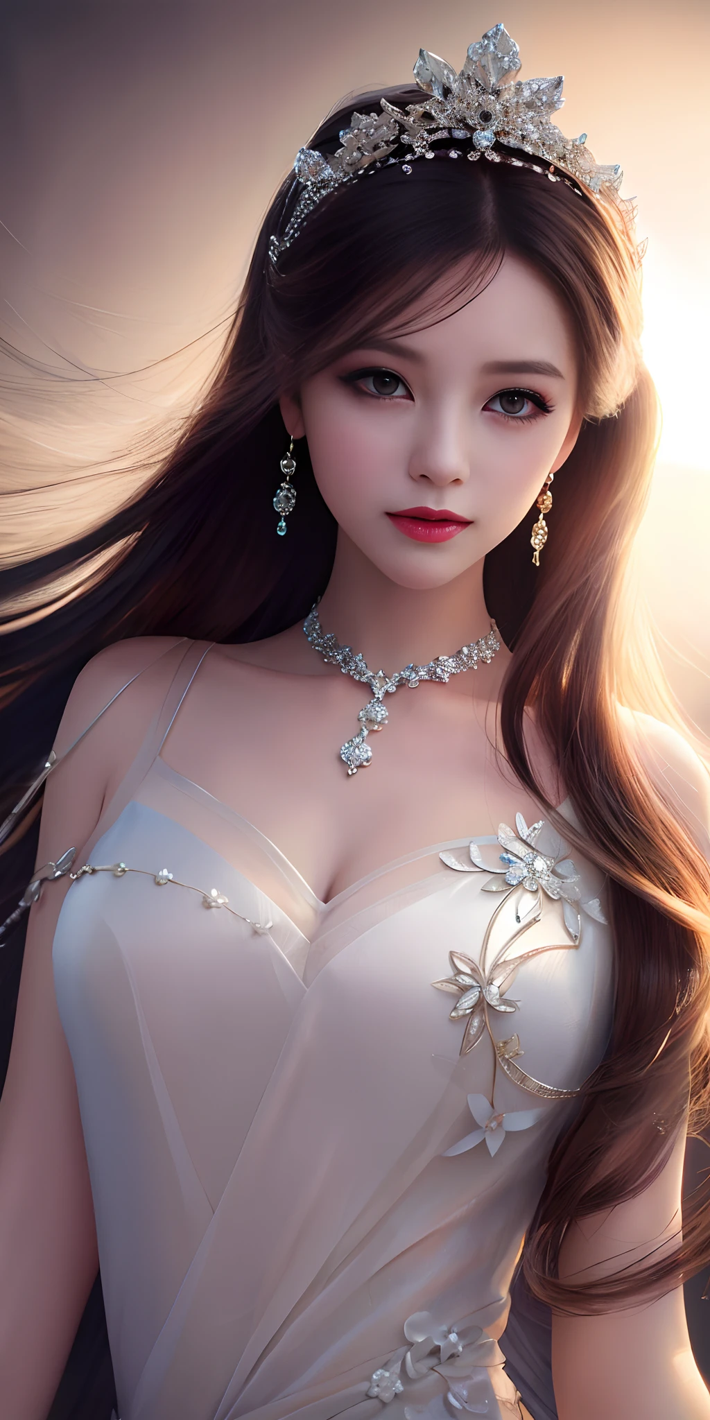 Best Quality, Masterpiece, High Resolution, 1girl, Porcelain Dress, Hair Accessories, Necklace, Jewelry, Pretty Face, On Body, Tyndall Effect, Realistic, Shadow Studio, Rim Lighting, Dual Tone Lighting, (High Detail Skins: 1.2), 8k UHD, dslr, soft light, high quality, volume light, sneak shot, photo, high resolution, 4k, 8k, background blur,
