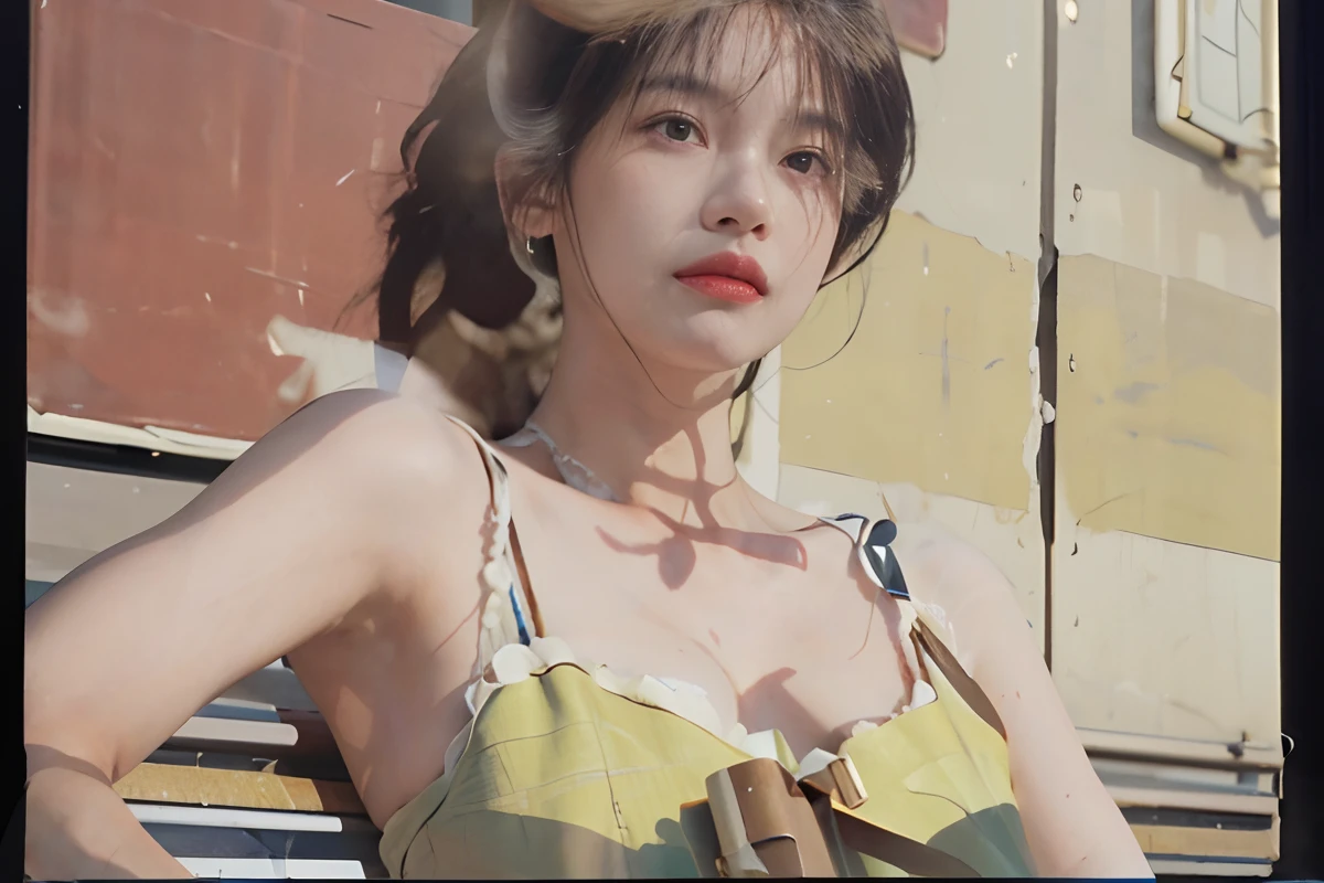 8K,Best quality, masterpiece, ultra high res, (photorealistic:1.4), raw photo, (Authentic skin texture:1.3), (film grain:1.3), (selfie angle),1girl,beautiful detailed eyes and face,masterpiece, best quality,close-up,upper bod,