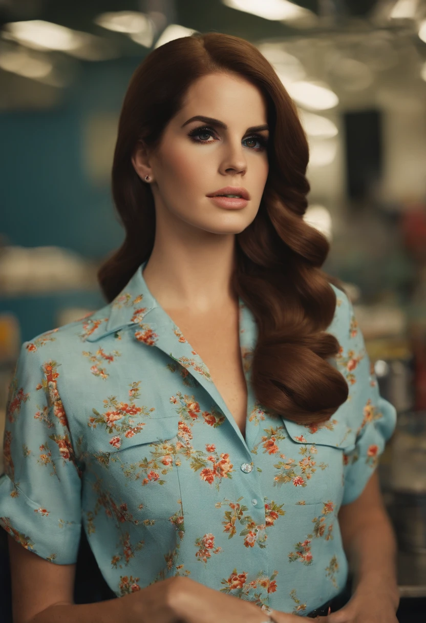 (lana del rey, music icon, Walmart, wal mart, Walmart employee, uniform)