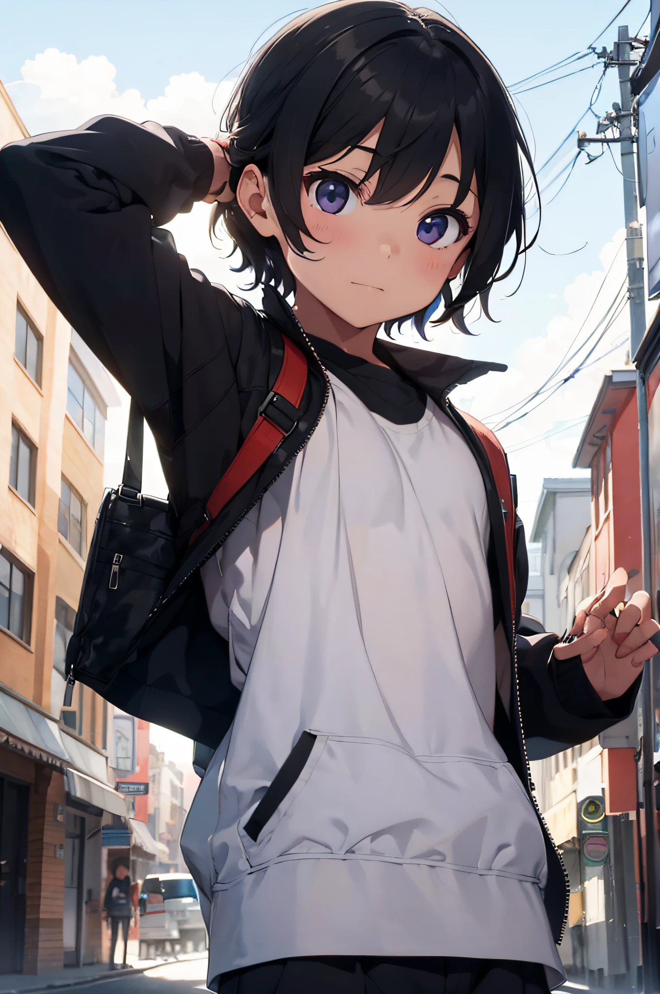 A boy with