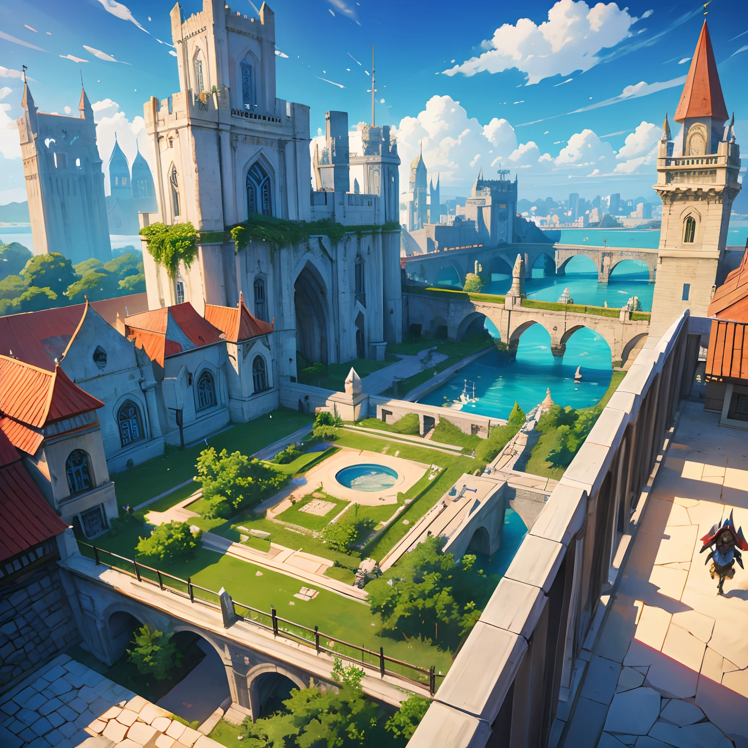 Uma cidade inspirada em Noxus e na era medieval de League of Legends