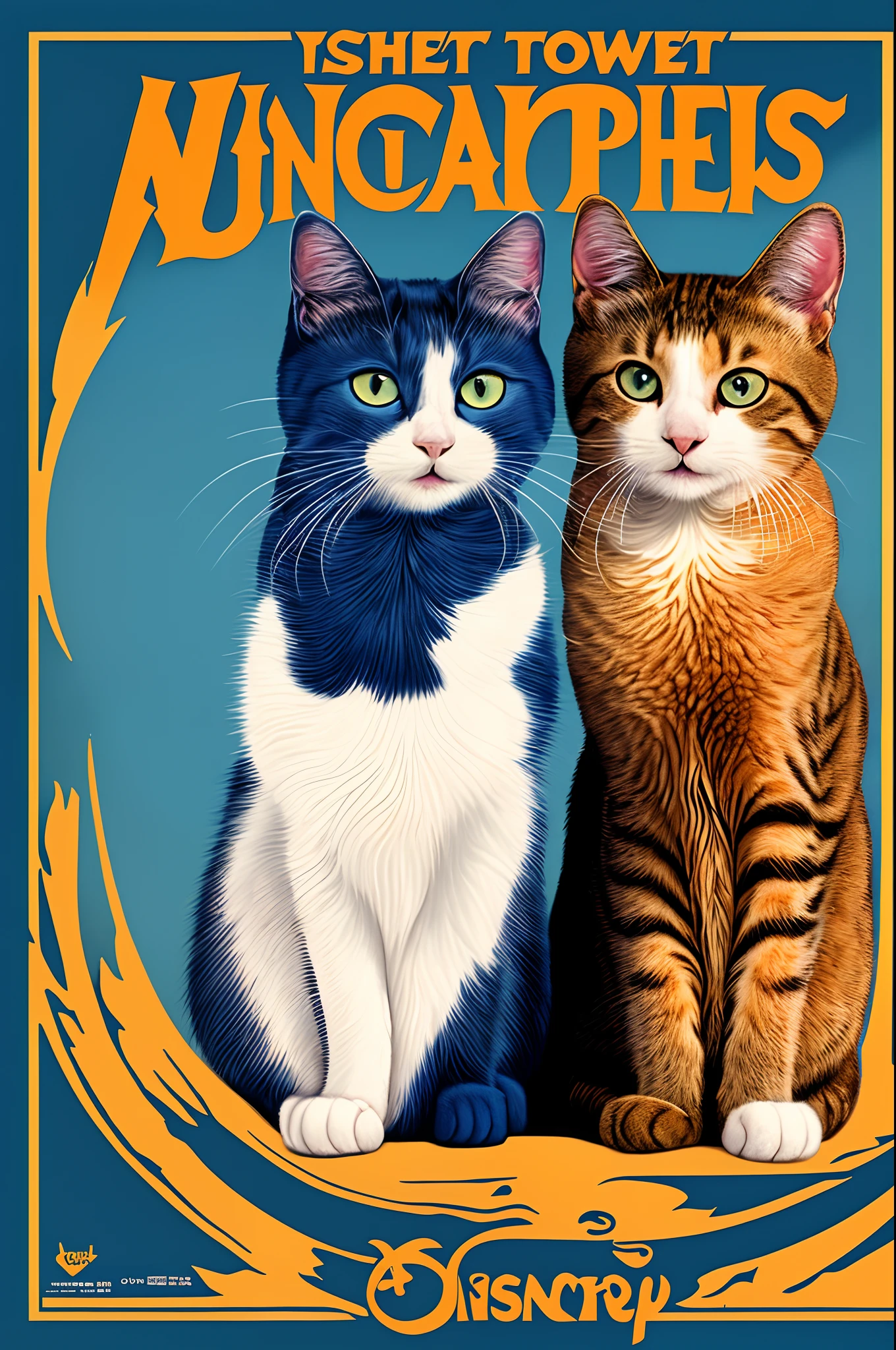 Disney poster of two cats