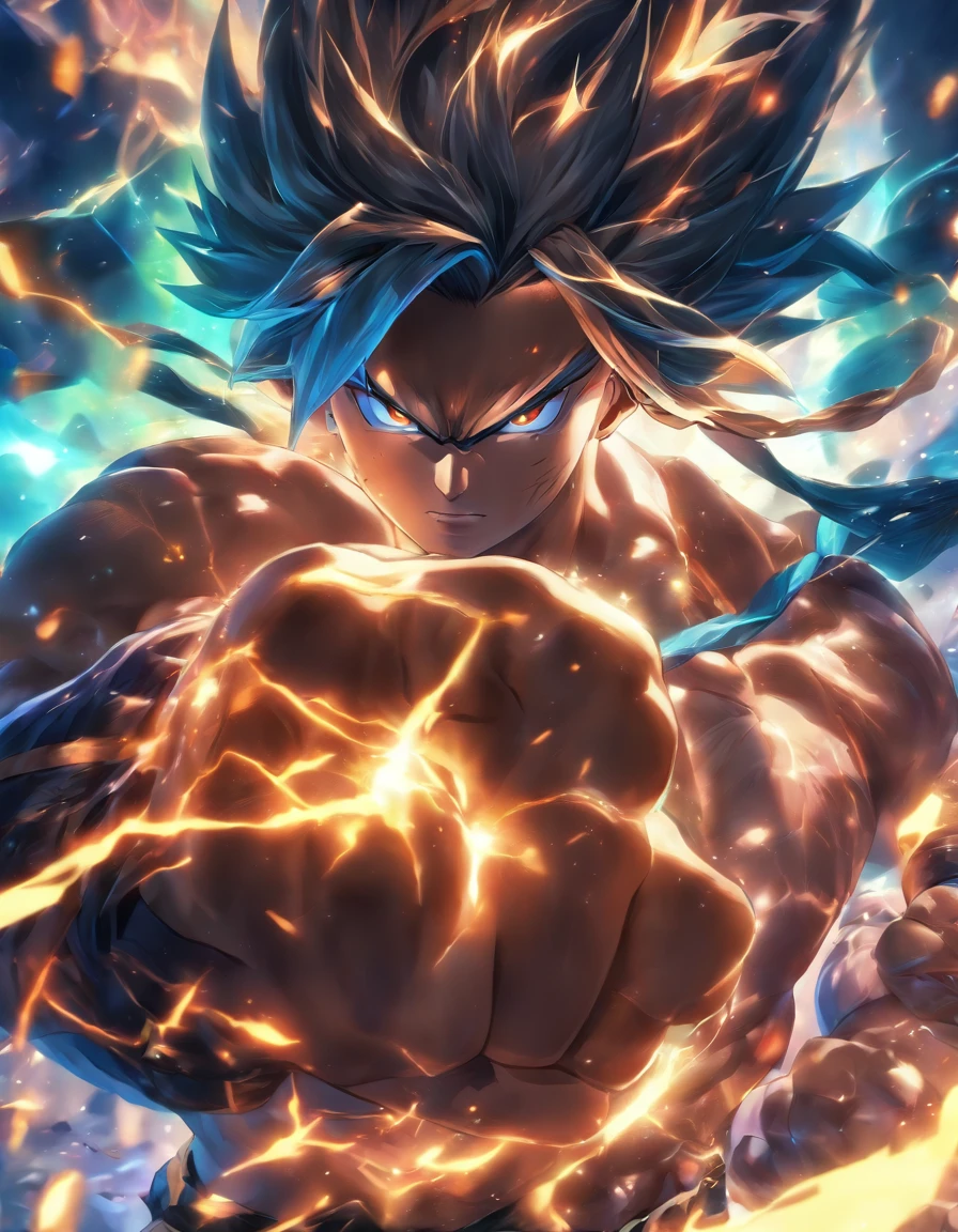 Sett, Hard Punches, Meta Human Muscle, Blow of the Night, Invincible Master, Resilient Man, League Of Legends, Fantastic, Epic, 3D, HD, 8k, HDR, Anime Reallity, Anime Detailed, Anime Style, Super Detailed, High Detailed. Final Detailed.