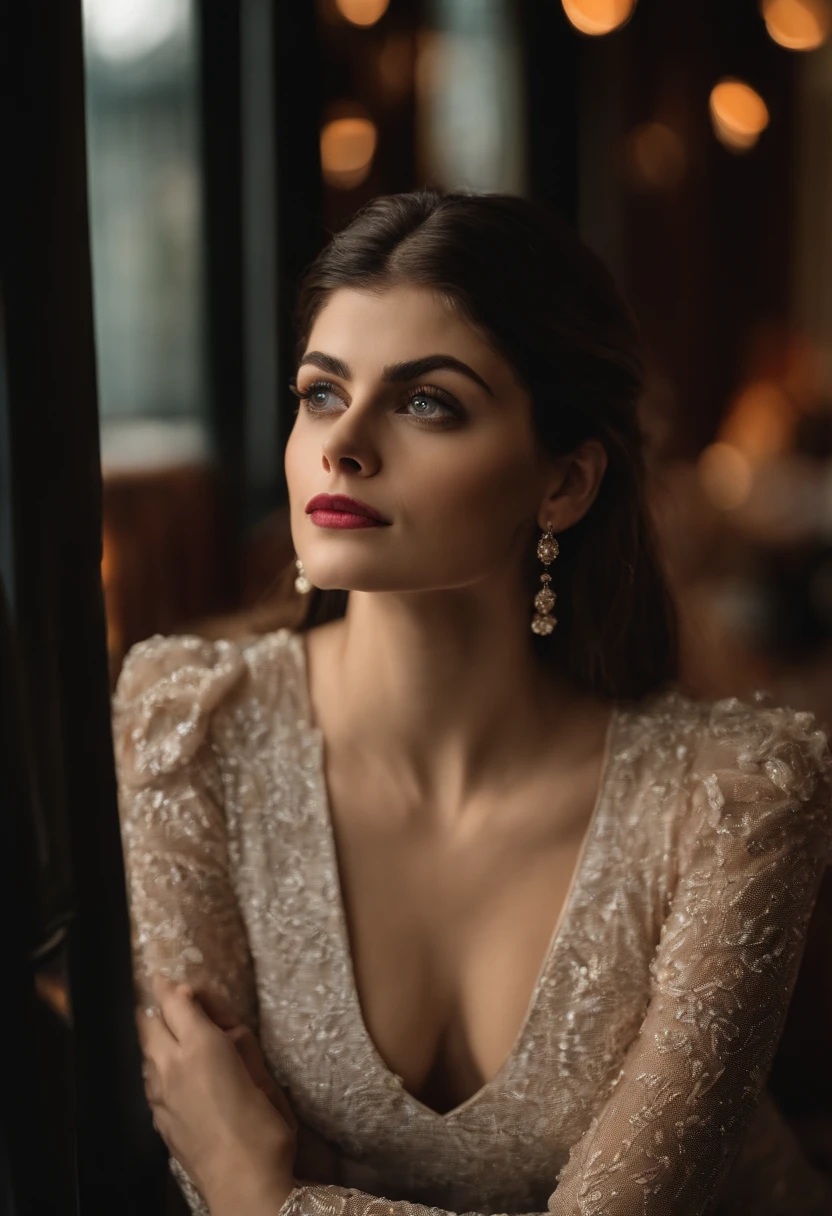 La actriz Alexxandra Daddario denuda en un hotel