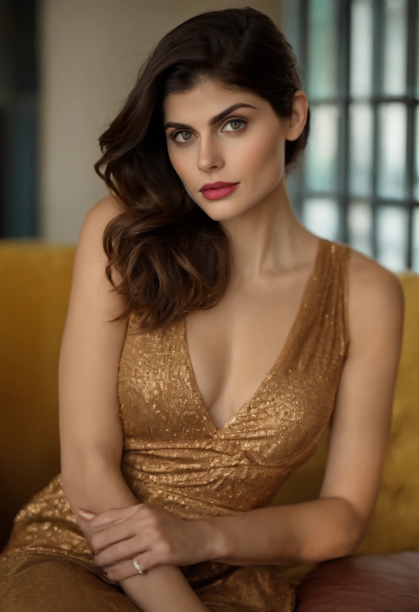 La actriz Alexxandra Daddario desnuda en un hotel