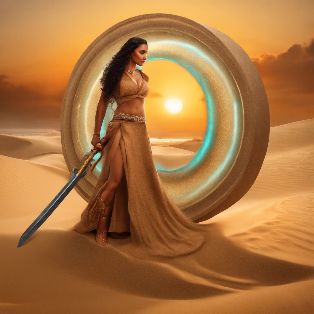 passivo: Sand Sword Icon Description: An icon with Thakysha surrounded by spinning sand, seus ouvidos empolgaram, e seu pelo babou. A areia forma uma barreira protetora ao seu redor.