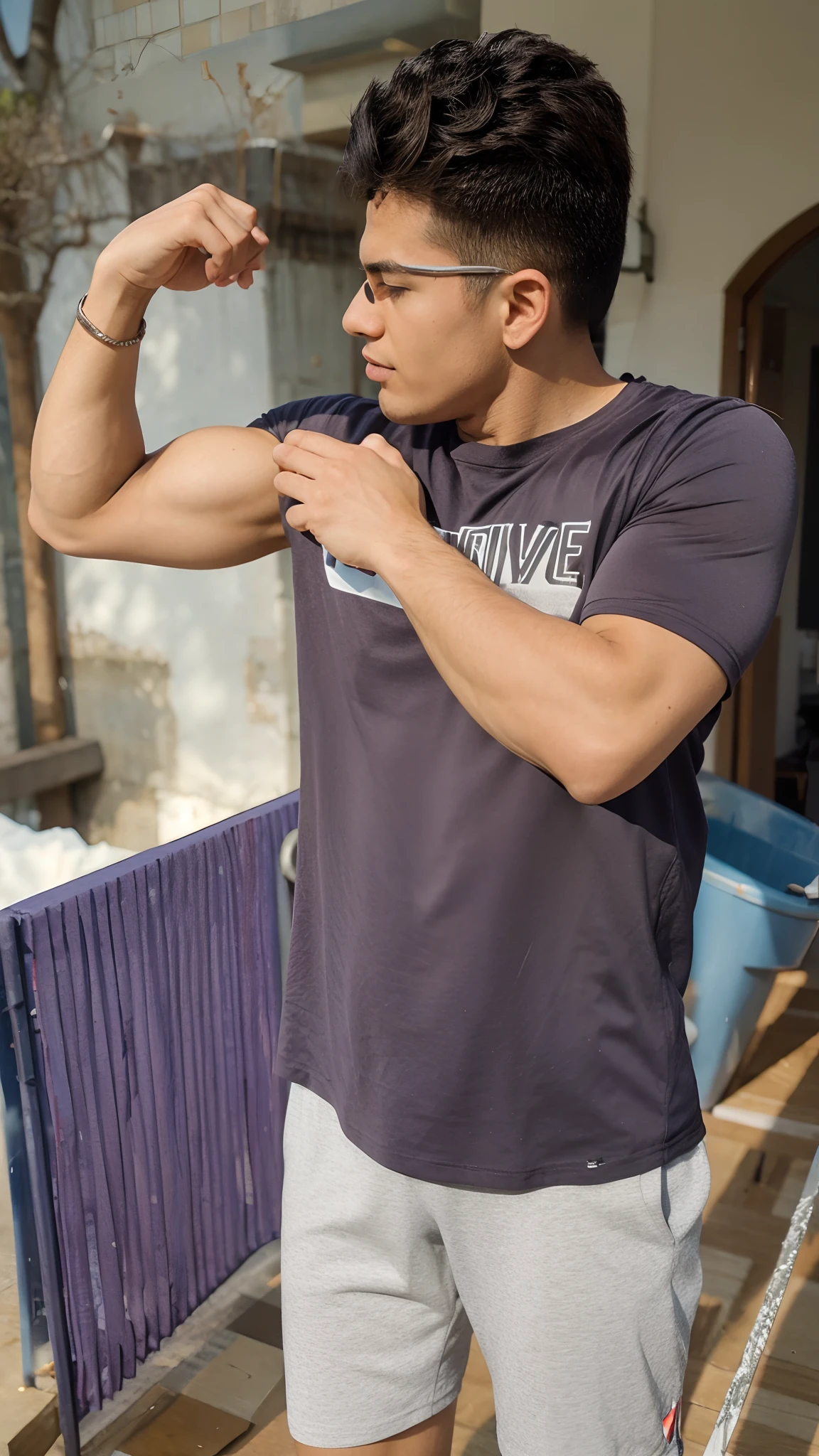 Athletic muscle body