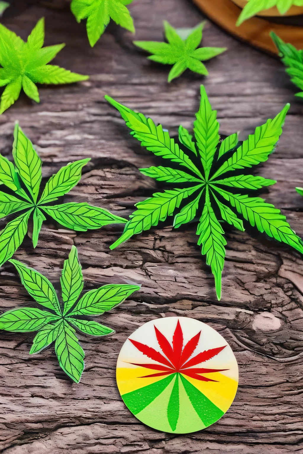 Marijuana American flag peace sign