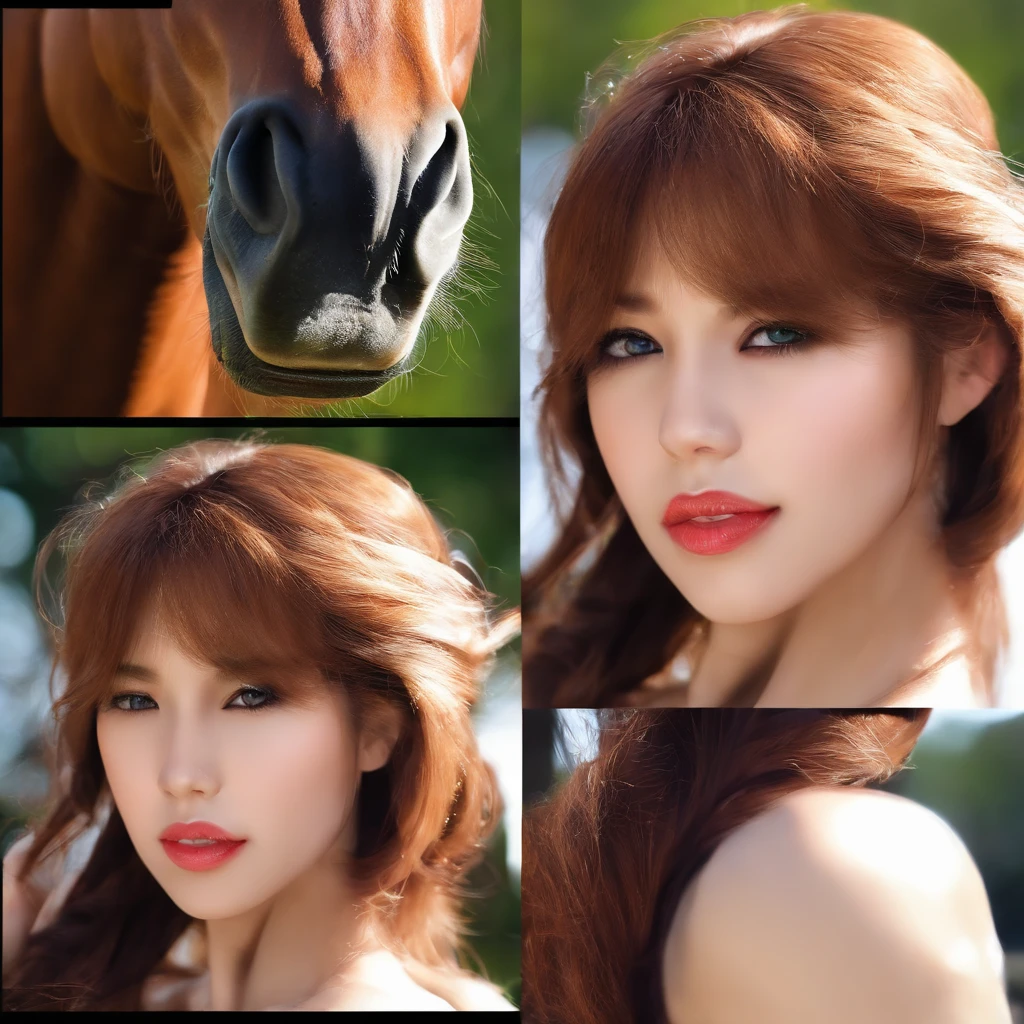 horse girl real, girl, horse dick, cum on face