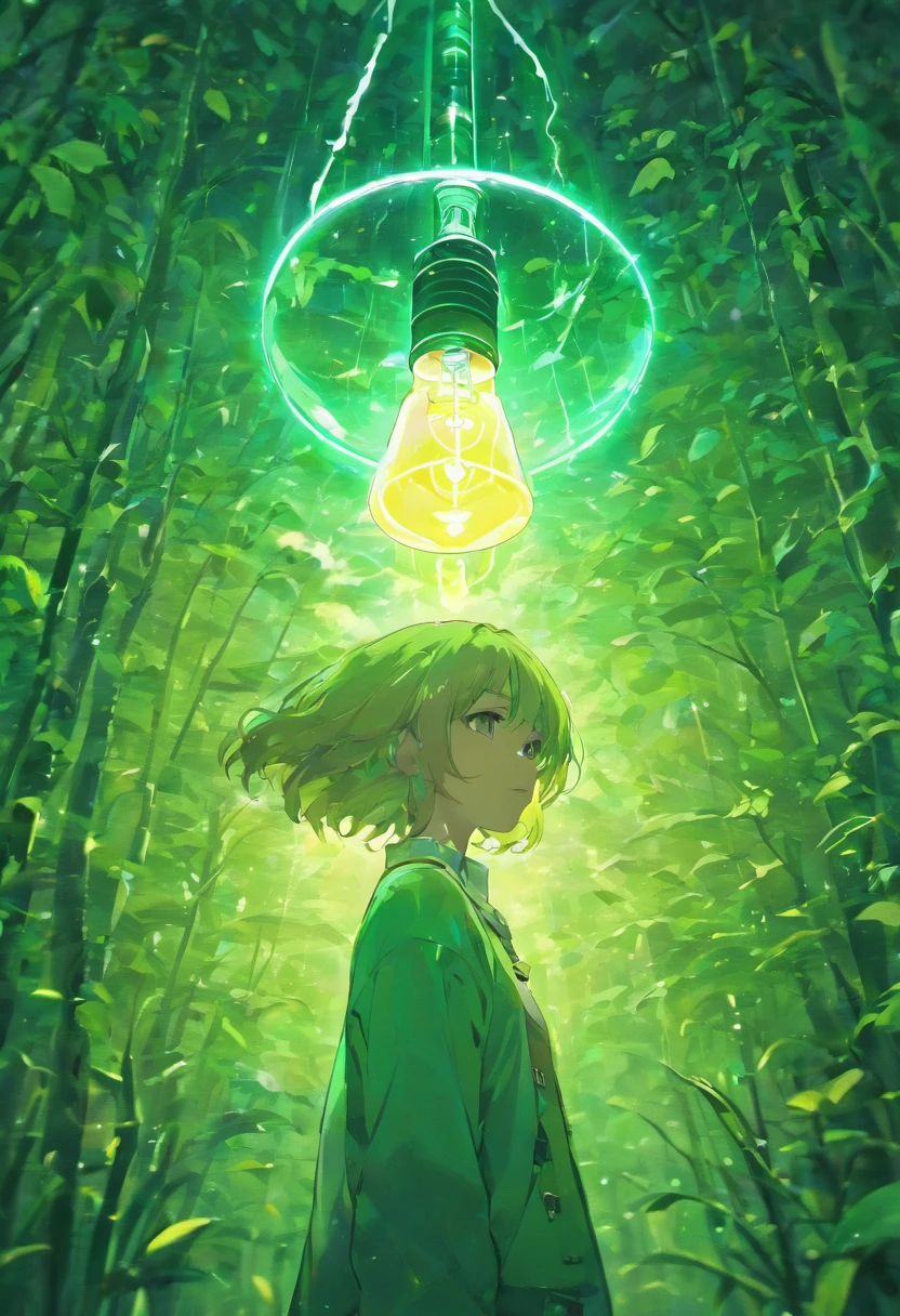 Light bulb with trees, lightbulb, Ambient, lightbulb, photo manipulation, Detailed concept photo, green energy, Urban complex,urban buildings,modernn architecture,creative photoshop, Aeroichten, amazing photo, Nice picture, artsy photography, Beautiful pictures, environmentart, Von Derek Zabroki, Beautiful image, Natural soft light, author:Arthur Tarovsky, sustainability,Style anime, very modern anime style, style of anime, Flat anime style
