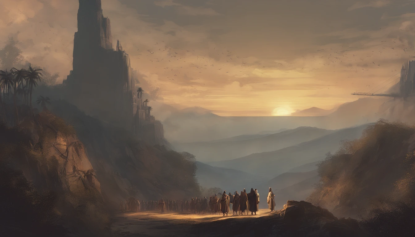 JESUS CRISTO NA CRUZ, Escuro, SOLDADOS ROMANOS AO REDOR, EFEITO DE LUZ SOBRE ELE, Realistic