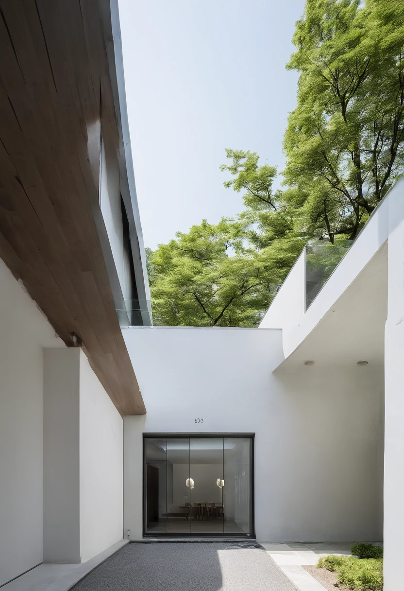 (same architecture,front,side,back)、(full body),Located in a residential area of Tokyo's 23 wards、Housing for sculptors+atelier+Create an initial design for the gallery。The site is 625㎡、The use area is a Class II low-rise residential exclusive area.。The sculptor is 60 years old、My wife is 60 years old.、The eldest daughter is a 25-year-old family of three.、The design of the housing part will be entrusted to the designer.、atelier、galleries、Bicycle parking、car park、please provide a design proposal considering the following site planning requirements。 1. atelier: - Places with plenty of natural light to check colors and materials、Please provide shaded space。 - Incorporate appropriate equipment to use water。 2. galleries: - Media, etc.、Due to the large number of visitors from all over the world、Provide a design that considers security and privacy。 - Occasionally with built-in features that can be opened to the community、Normally it should be closed。 3. Residential houses: - Although the design of the housing part is left to the designer.、Consider facilities and designs that ensure privacy and facilities that support the comfort of family life。 4. Bicycle parking: - 5 bicycle parking spaces、Provide a roof。 - Please design the bicycle parking lot so that you cannot see the inside from the outside due to the scenery.。 5. car park: - Provides 1 parking space、Accommodate used Mini Coopers。 6. Arranged、Site planning: - In building arrangement、Transportation、Relationship with neighboring land、Consider bus stops and access。 - Take advantage of the relationship with the surrounding park、Local people々Be sure to create a green environment where you can take advantage of。 The proposed design proposal includes:、Functionality、Aesthetic value、and an overall concept that combines sustainability。
