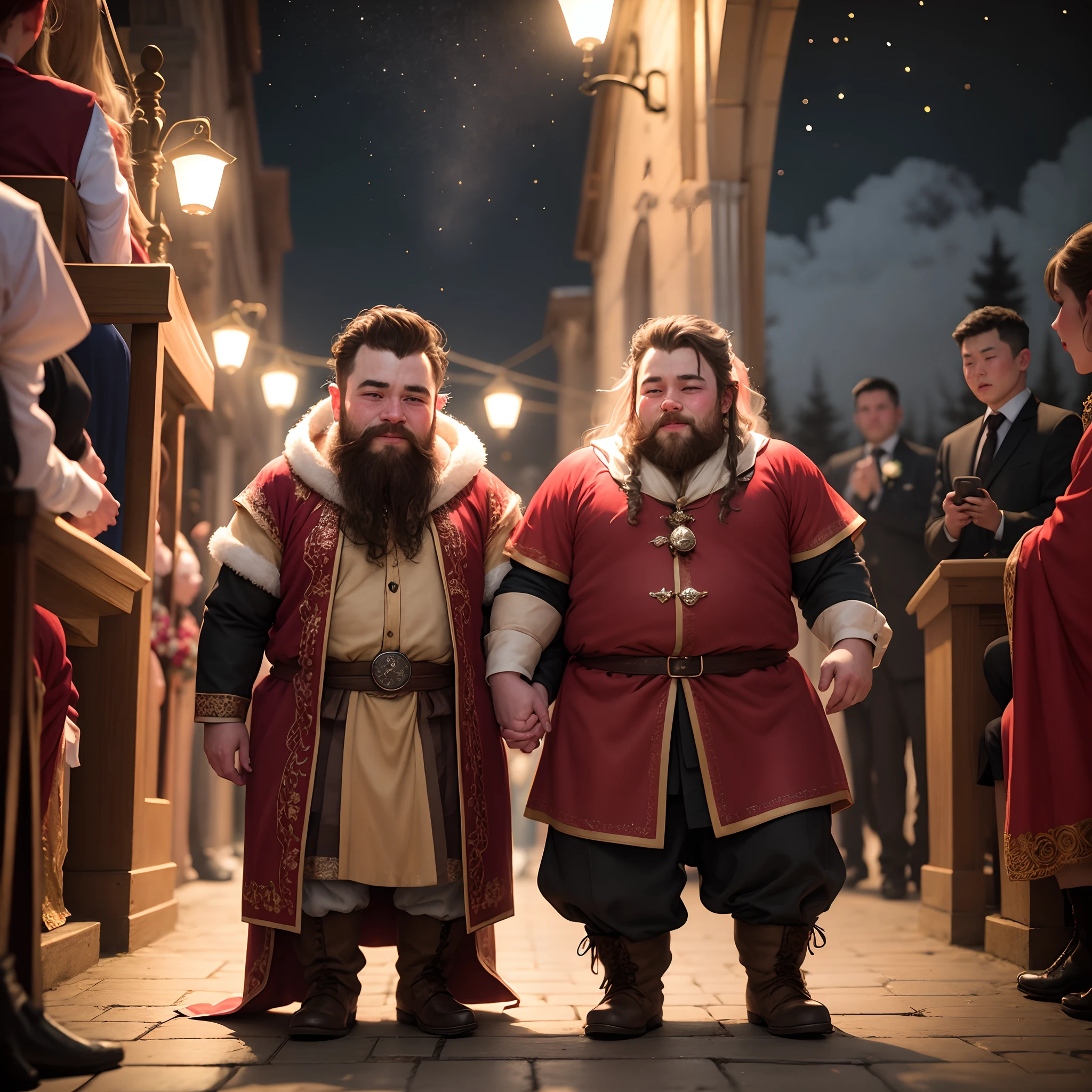 Dwarf Wedding at night