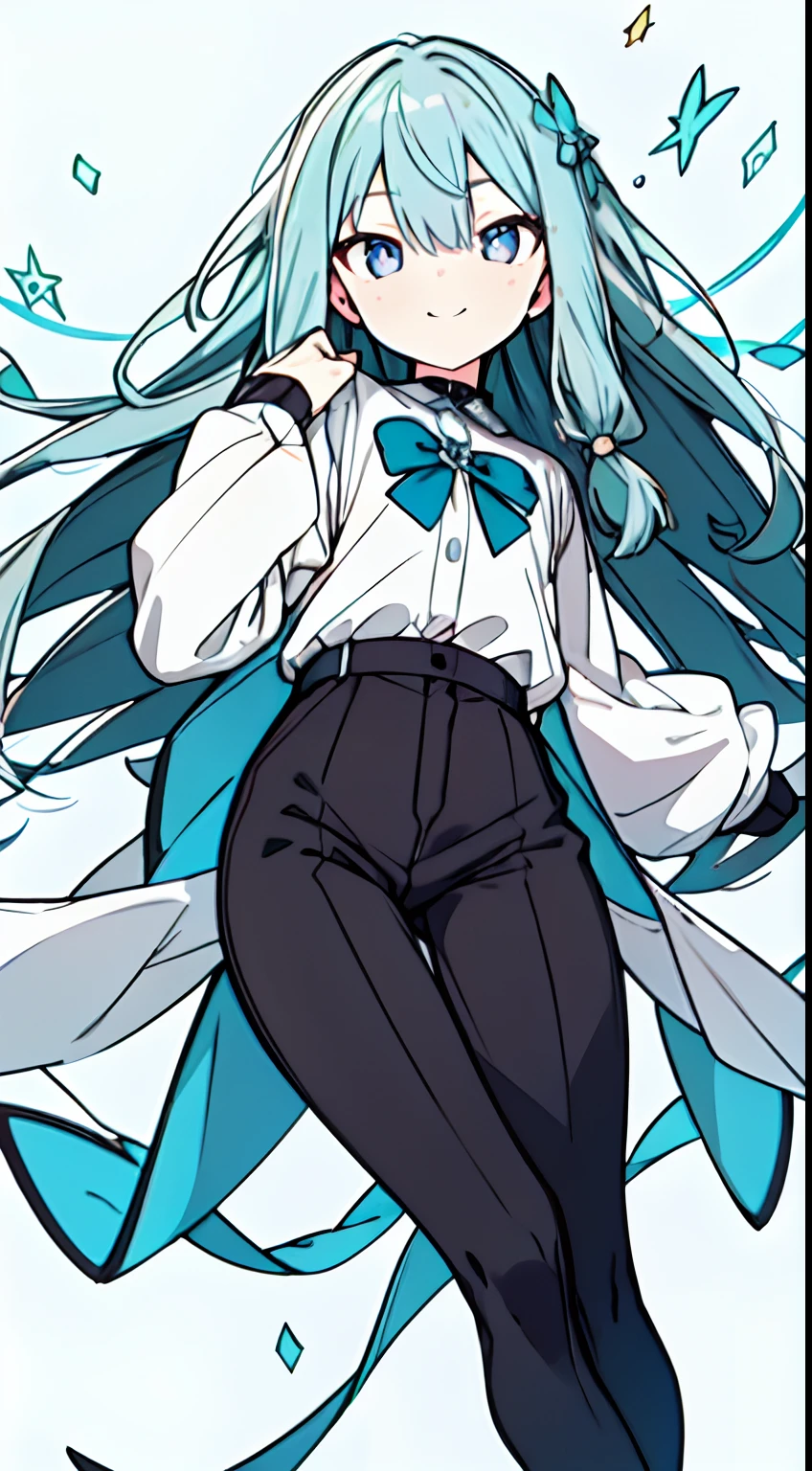 masuter piece, Best Quality,32K、Wallpaper, ultra -detail, Absurd beauty, 1Beautifulwoman、Pupils of large eyes、Hair fluttering in the wind、slender long legs、Smaller head、miscievous smile、Angle looking up from below
