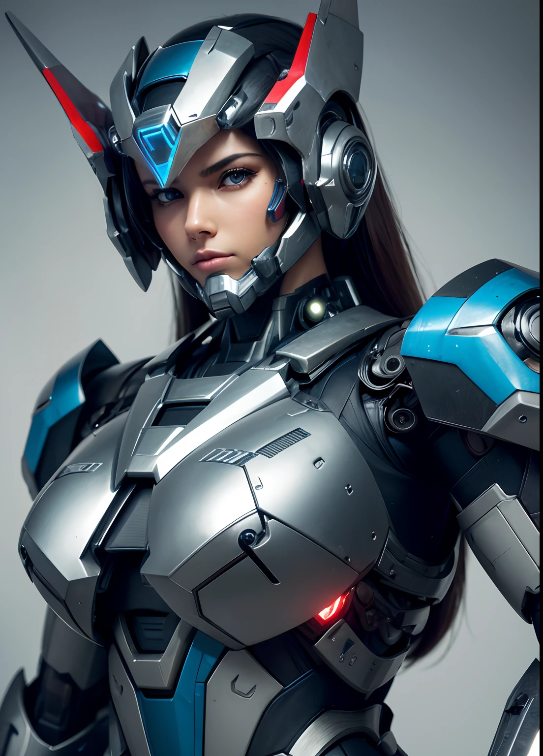 Textured skin, Super Detail, high details, High quality, Best Quality, hight resolution, 1080p, hard disk, Beautiful,(Iron Patriot),(head gear),(full body Esbian),beautiful cyborg woman,Mecha Cyborg Girl,Battle Mode,Girl with a Mecha Body,She wears a futuristic Iron Patriot mech,Fulll body Shot