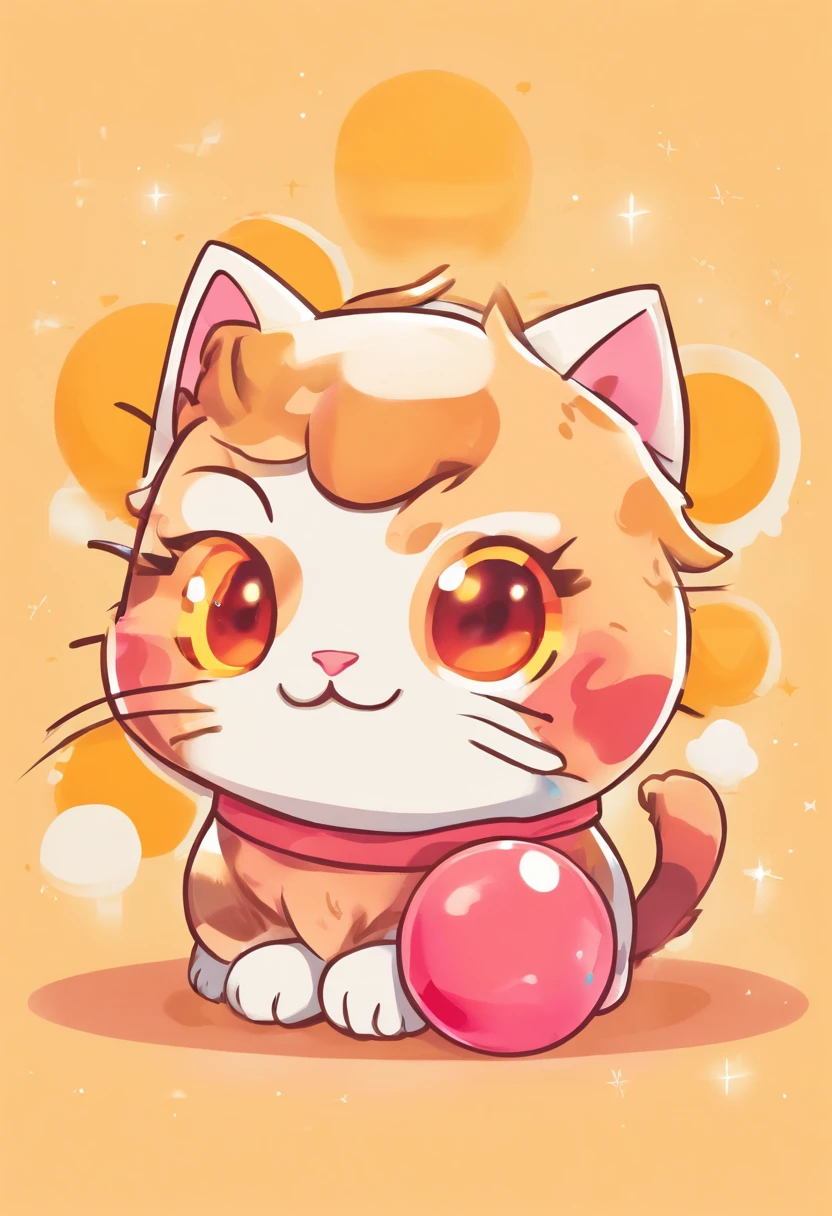 cat with giant balls