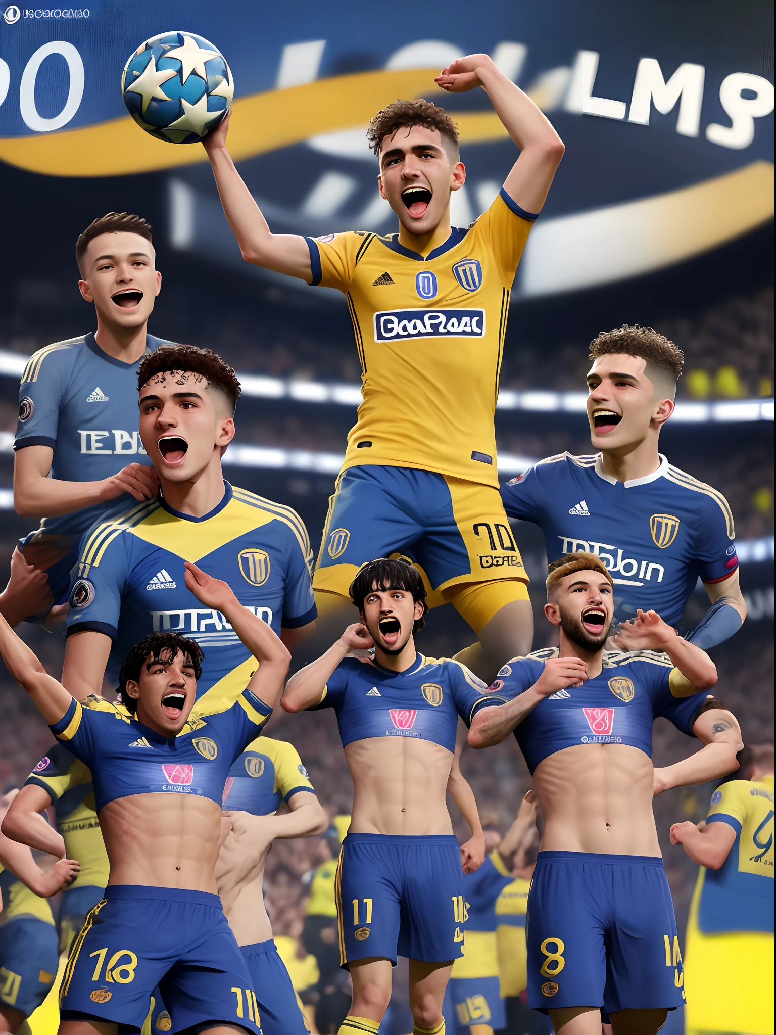 Boca juniors winning the champions league