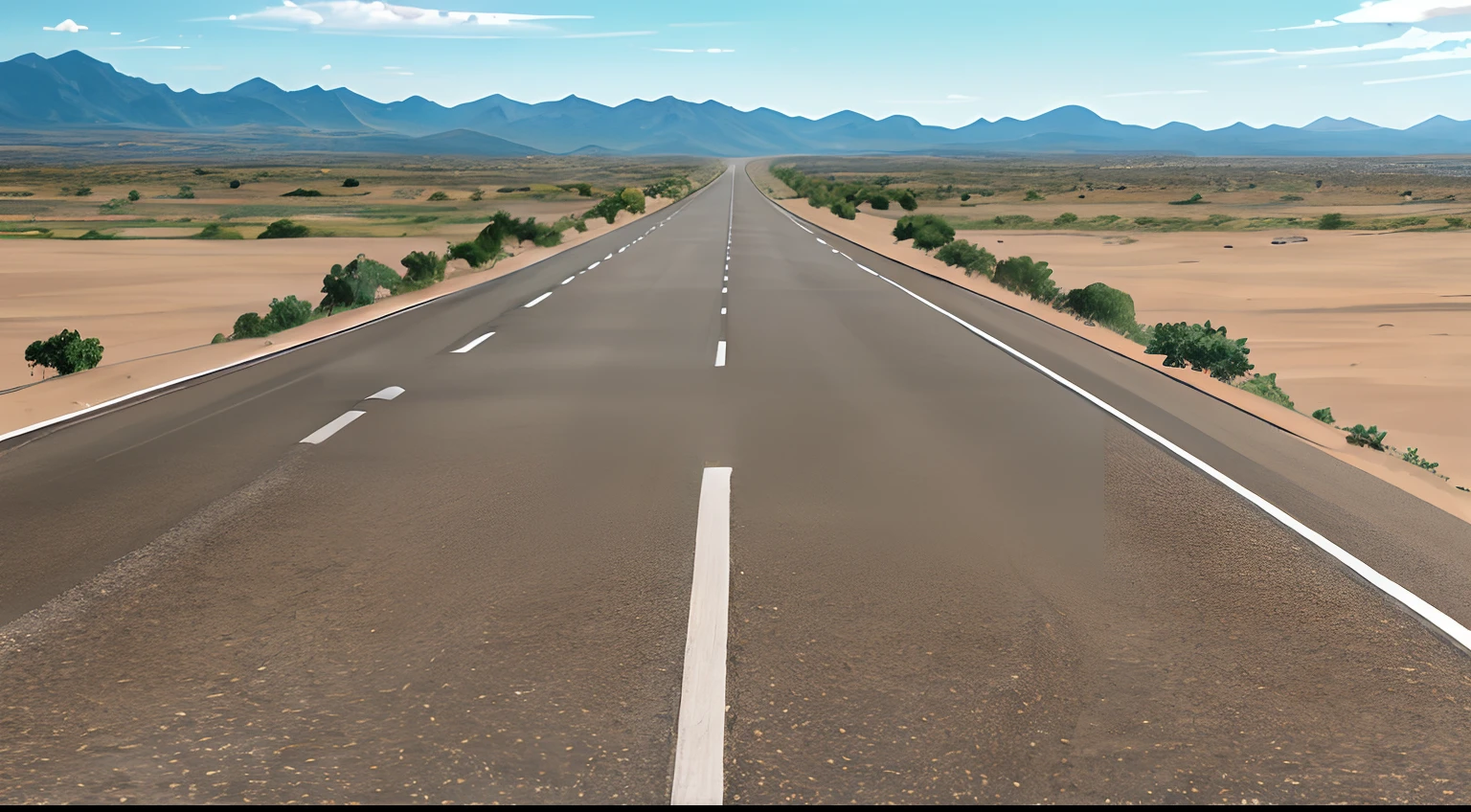Carretera abierta, Larga carretera, Viaje por carretera, Empty road in the Middle, centrar carretera