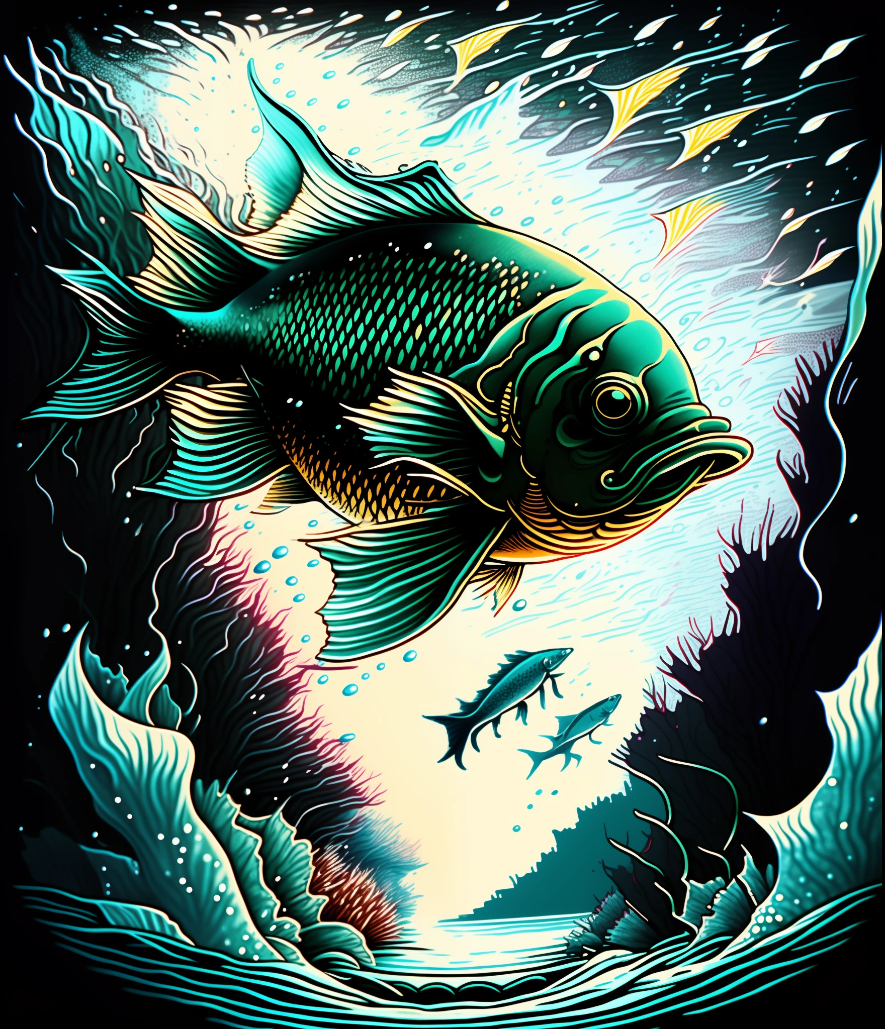 Fish Or Drown Fishing logo