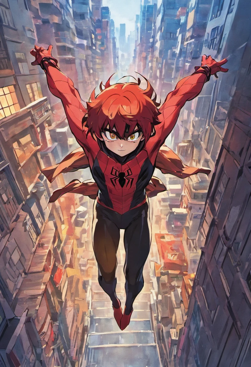 Homem aranha, Jumping over the buildings, homem aranha.