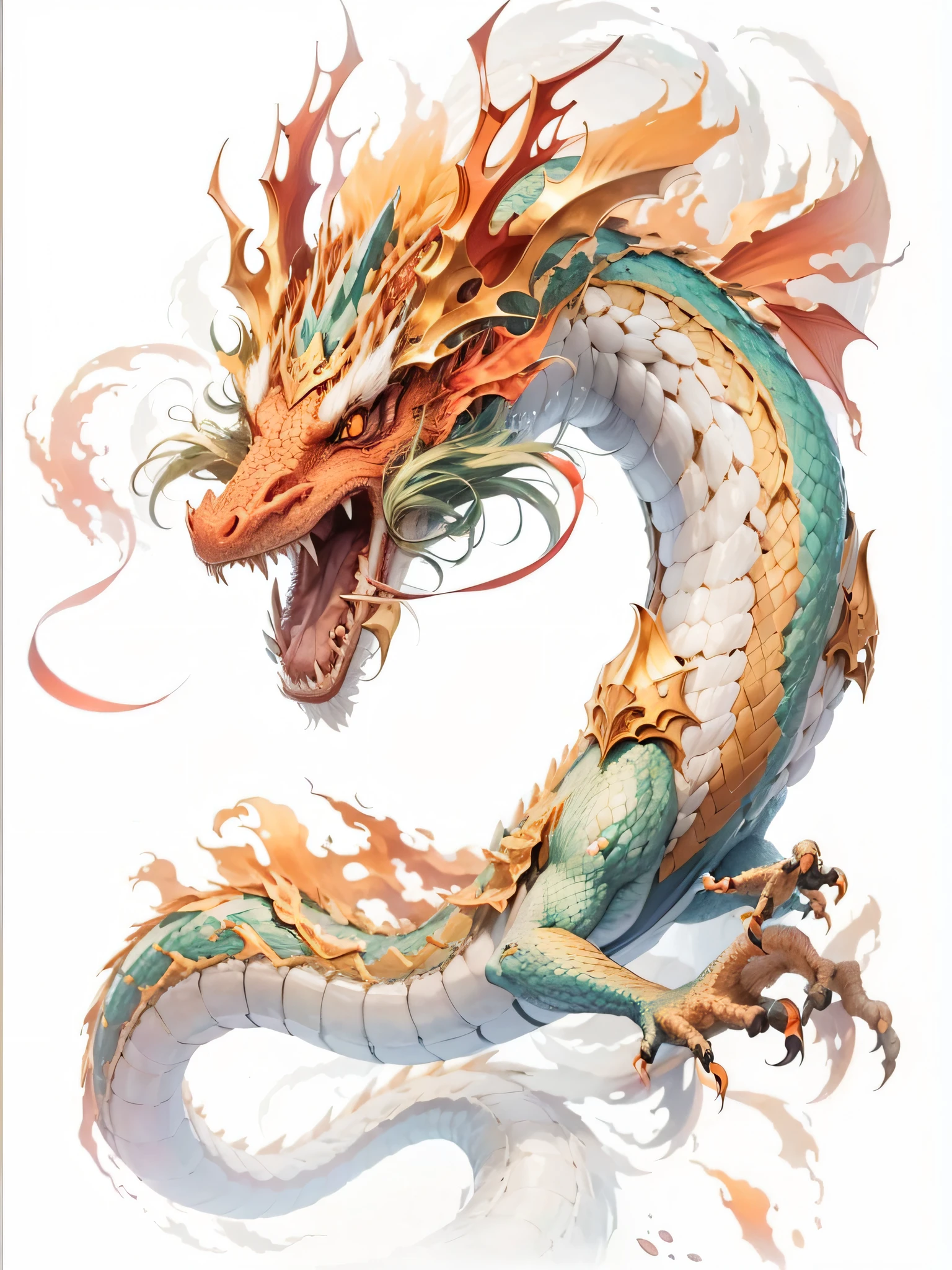 (best quality,4k,8k,highres,masterpiece:1.2),ultra-detailed,(realistic,photorealistic,photo-realistic:1.37),illustration,smooth Chinese dragon,majestic dragon,traditional Chinese dragon,dragon art,one dragon,detailed scales,detailed tail,detailed claws,detailed eyes,long tail,long neck,curved body,mythical creature,legendary dragon,dragon design language,dragon,emerging from clouds,blue Chinese dragon,vivid colors,concept art,graceful,serpent-like body,traditional Chinese elements,historical symbolism,strong presence,bold features,stunning detail,expressive face,flowing mane,rhythmic patterns,dragon in flight,breathtaking backdrop,harmonious composition,dynamic pose,with strong character,strong aura,fierce expression,luminous scales,mesmerizing gaze,lively movement,ethereal atmosphere,with a touch of magic,illuminated by sunlight,subtle shadows,dreamlike quality