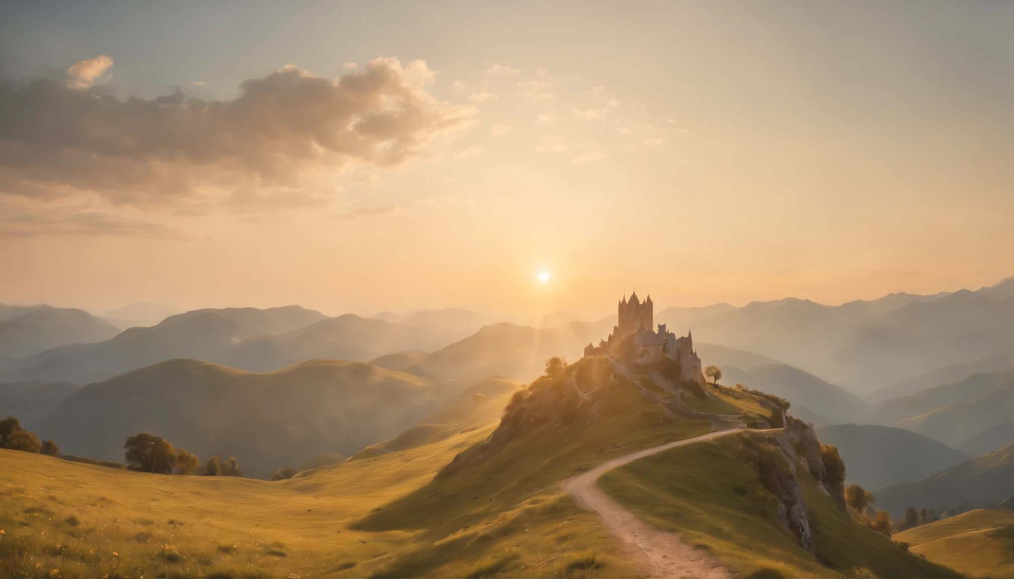 16k, massive details, ((complex details))) immense sky,field of a beautiful mountain scene with a cute baby mouse with her father, golden hour ,amazing sky,Level 15,rocky surface, (photorealistic), art (((Claude Lorrain))), J.R. Tolkien Type [sharp focus], (HDR), (8k), (gigapixel), (masterpiece)