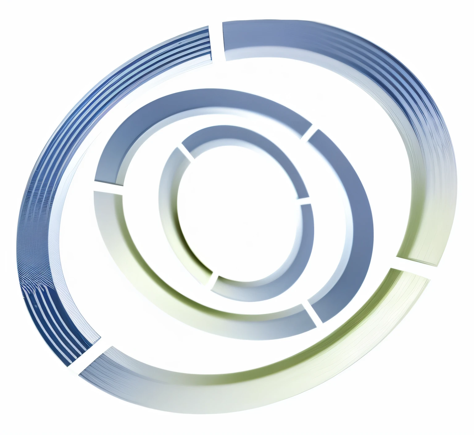 There is a round object with a blue and white design, technological rings, circular design, circular design, round background, circle forms, circular logo, enso, Round windows, portal 3, on simple background, author:Julian Allen, arc, Round logo, concentric, random circular platforms, blue circular hologram, octrane render, 3 D 徽标