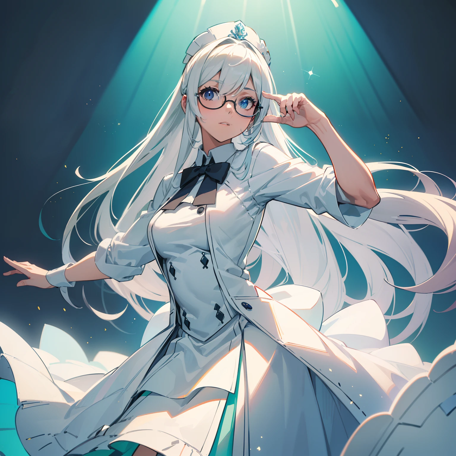 (nobre, terno branco jovem, cartola branca, Stylish glasses, segurando cana cara, poses impositivas, Olhando para os lados), (soft lighting), (estilo dos desenhos animados:1.1), (best quality, high resolution), (anime), (Colouring, cores vibrantes), (studio lighting:1.2)