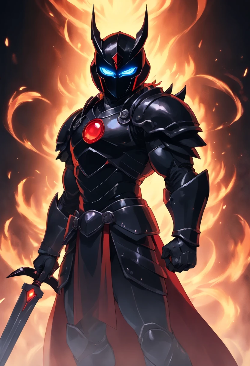 (best quality, highres, realistic:1.37), black crystal obsidian armor, shiny surface, reflecting light, intricate designs, intricate patterns, strong and durable, male superhero, powerful physique, muscular build, tall and imposing, completely covered in armor, no skin showing, helmet with glowing red eyes, crystal sword and shield, ready for battle, dark and mysterious atmosphere, standing in a heroic pose, surrounded by smoke and shadows, dramatic lighting, intense color contrast, epic and dynamic composition.