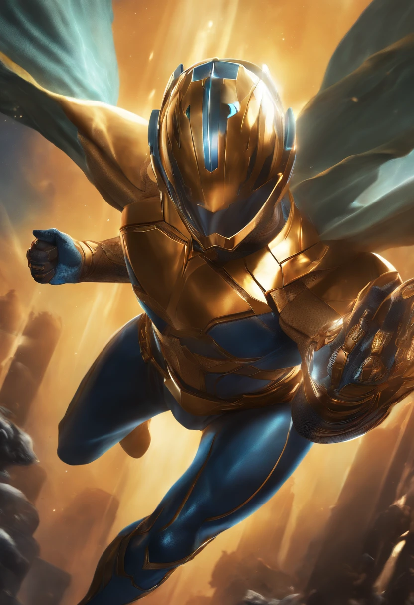 (best quality, highres,masterpiece:1.2),ultra-detailed,(realistic:1.37), vivid colors, HDR,studio lighting, ultra-fine painting, sharp focus, physically-based rendering,professional, intense expression, dynamic pose, glowing background, power energy, comic book style, vibrant hues, dramatic shadows, radiant glow, ethereal atmosphere, electrifying aura, awe-inspiring presence, metallic accessories, intricate design, floating particles, celestial guardian, otherworldly strength, superhuman abilities, fearless protector, transcendent being, boundless force, colossal cosmic explosions, intergalactic battles, grand scale, hair flowing in the wind, determined eyes, epic heroics, cosmic heroism, action-packed scene, Helmet/Mask, Male, geometric patters, intricate patterns, helix, face covered, male only.