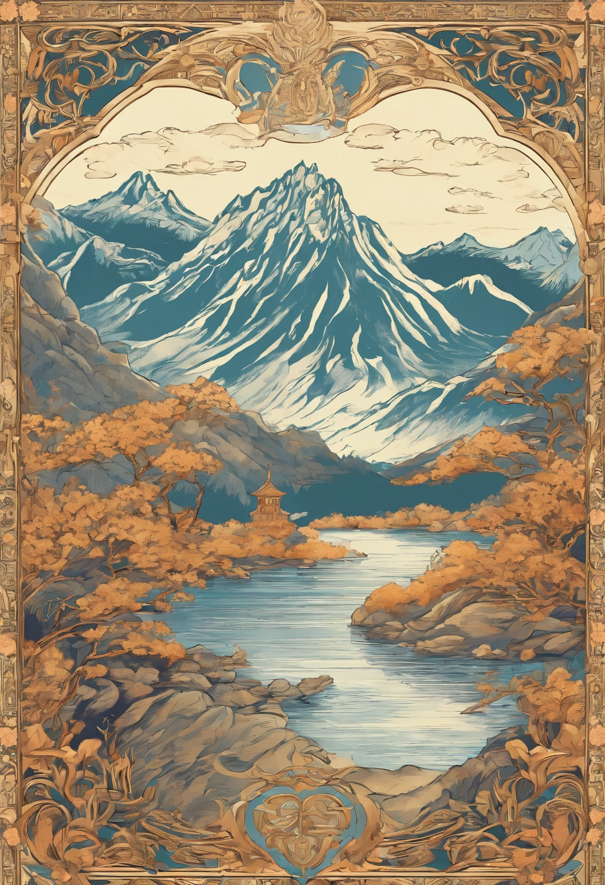 Changbai Mountain Tianchi, (illustration: 1.0), Epic composition, Realistic lighting, High-definition detail, Masterpiece, Best quality, (Very detailed CG unified 8k wallpaper)