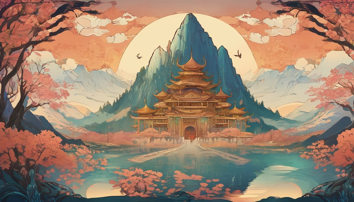 Changbai Mountain Tianchi, (illustration: 1.0), Epic composition, Realistic lighting, High-definition detail, Masterpiece, Best quality, (Very detailed CG unified 8k wallpaper)