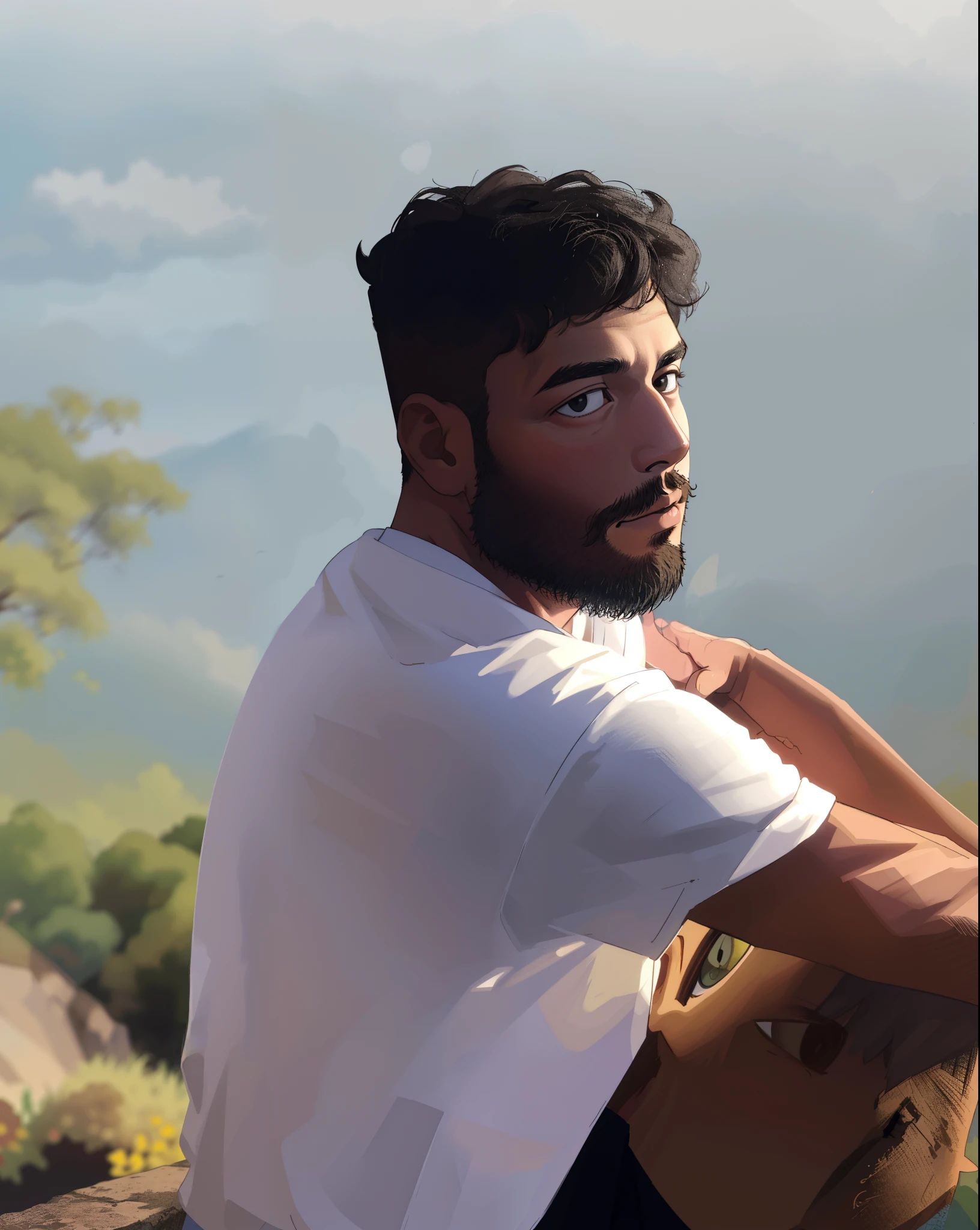 menino dos desenhos animados, Arte infantil em Artstation, arte digital detalhada bonito, Belo estilo de arte, arte detalhada bonito, painting digital adorable, bela arte digital, a beautiful artwork illustration, 1st grade, sozinho, fotografia, Retrato do jovem, detalhe, (Young Asian man posing for a photo, foto de perfil profissional), Round Black Glasses, master part, alta qualidade melhor qualidade, fechar para cima, 1st grade, sozinho, retrato, Olhando para o Viewer, olhos negros, foco no menino, best quality, boca fechada, parte superior do corpo, character