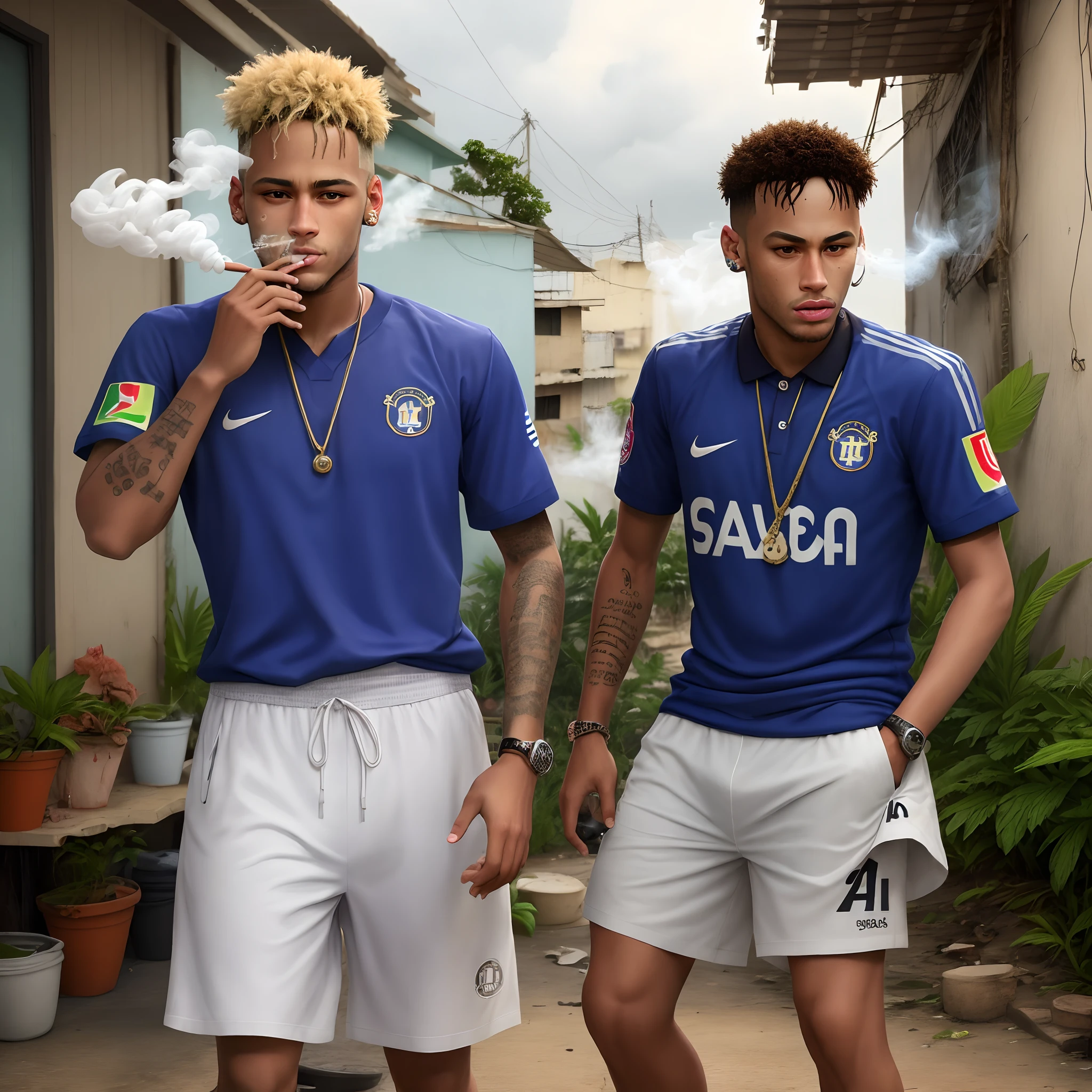 Neymar Junior fumando Marihuana
