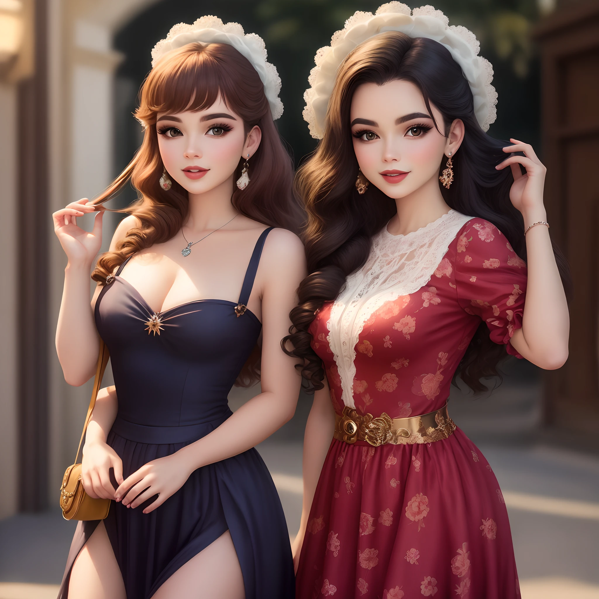 Afghan sexy, 2 girl, (24 years old), in the military tent, shapely, bra, beret, pleased expression, (from front view), (masterpiece, best quality, highly detailed, hyper realistic) 