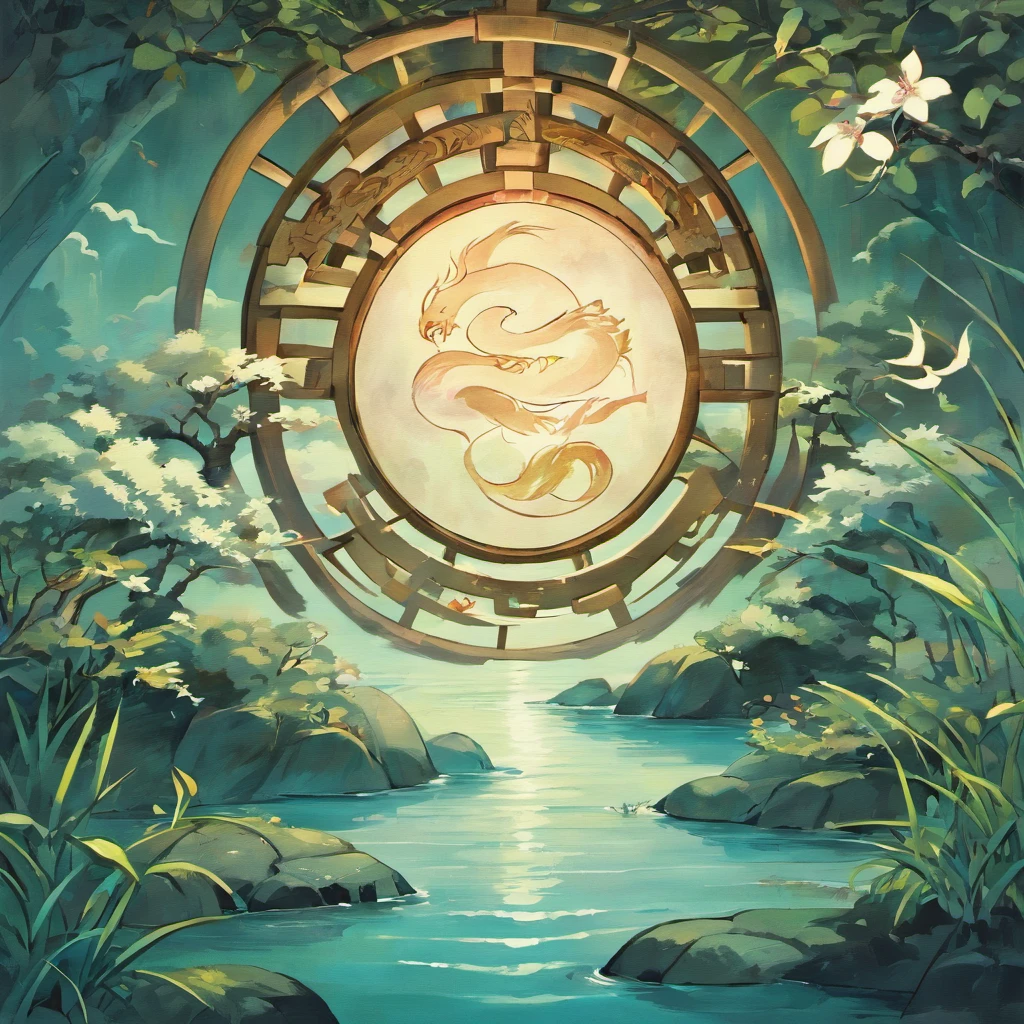 "Imagine a captivating wallpaper pattern,Composed of a rhythmic arrangement of iconic Japanese symbols, Each adds a layer of cultural depth and meaning.
Delicate cherry blossoms, Symbolizes renewal and fleeting beauty, Interspersed with intricate "swastikas" (Manji) sigature, Represents harmony, everlasting, and the cycle of life.
The mysterious "dragon" (ryu) Dragons gracefully coil in swirling clouds, Embody power, Transformation, and protection. The torii gate stands tall, Marks a transformation from the mundane to the sacred.
Elegant kanji character "love" (。.ai) For love, "Courage" (Yuki) For courage, and "peace" (placid) For peace, Seamless integration into the design, Add deep meaning.
The tranquil pond reflects the tranquil glow of the moon, Decorated with "Crane" (crane) The crane, A symbol of longevity and good luck. Below the surface, "Sea" (Umi) Waves ebb and flow, Represents the constant change of life.
bamboo shoots, Representatives of resilience and growth, Rises gracefully in the composition. The lantern swayed gently, Cast warm lights and symbolic guidance.
The color palette harmonizes deep indigo, Tranquil blues, and soft white, Create a sense of tranquility and reverence. This intricate wallpaper pattern is a visual journey through the layers of Japanese symbolism, You are invited to immerse yourself in their wisdom and beauty."