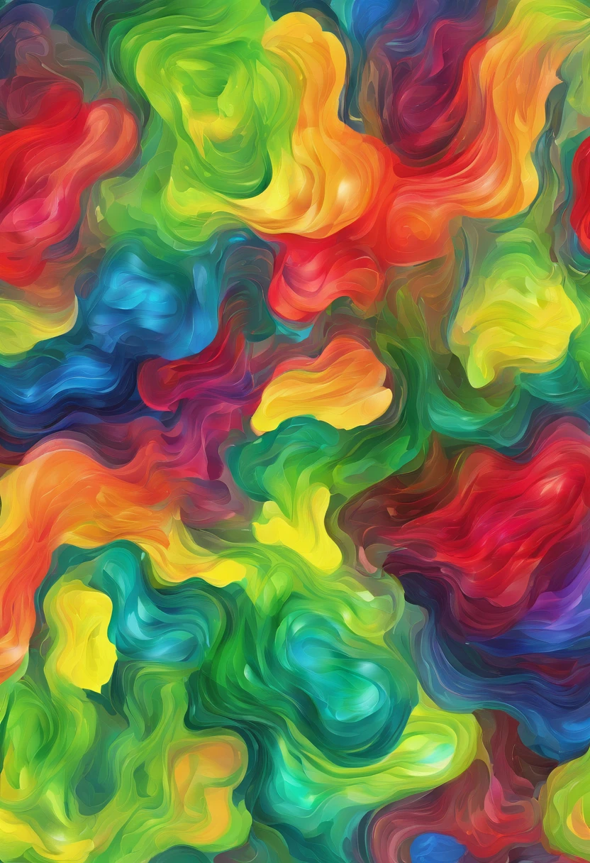3d watercolor abstract,Dark background,high resolution,High quality,Colorful,Green,Red,Blue