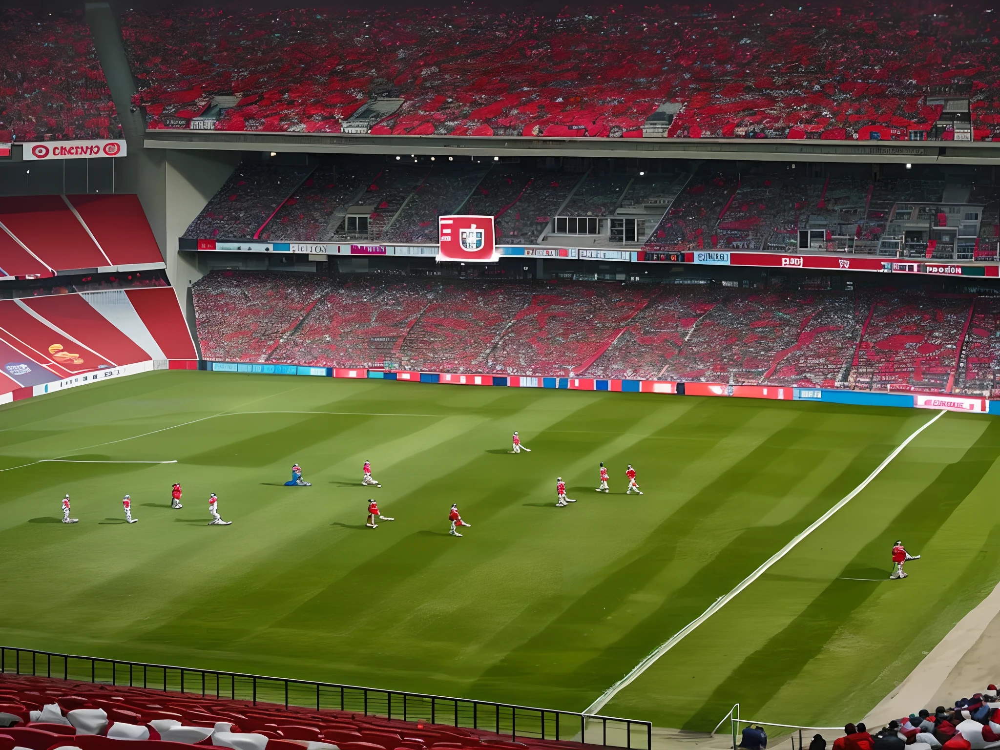 estadio de futbol con hinchas de river plate