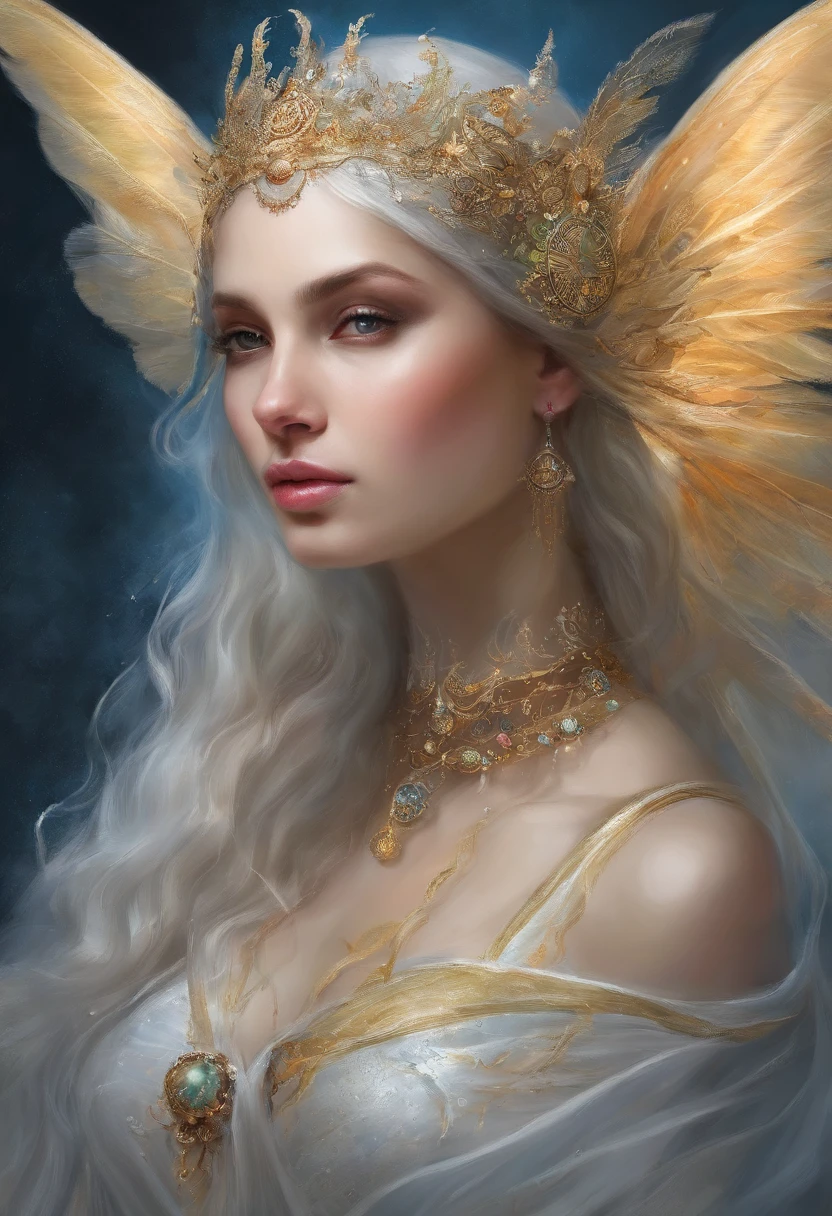 ((Transparent large1Between the wings))、((top-quality)), ((Super masterpiece)), ((realisticlying)), sportrait,1girl in,Full body portrait, Um ser celestial, Deities, goddes, light particules, Halo, view the viewer, solid eyes, Bare shoulders, Chest tube parietal, Poker face,(Bio-luminescence:0.9)Ocean, Bio-luminescence, Full of energy, Colorful,,,,, colours, (Bio-luminescence, Bio-luminescence),(Beautiful composition), 电影灯光, capricious,