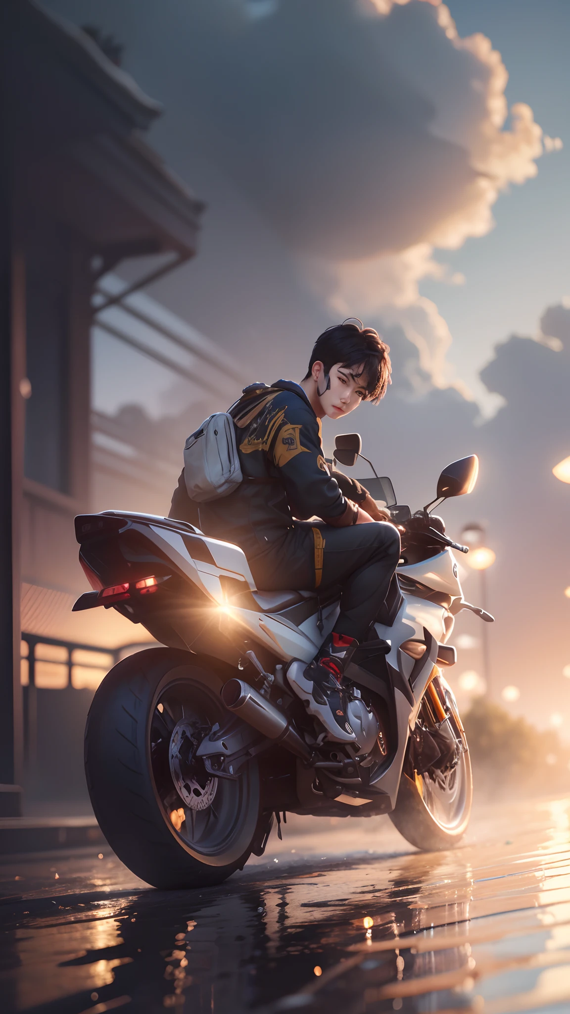 (hiperrealisme:1.1),(detail:1.2)8k,handsome korea boy, realistic face, detail face, 8k, ultra realistic, check background,bokeh