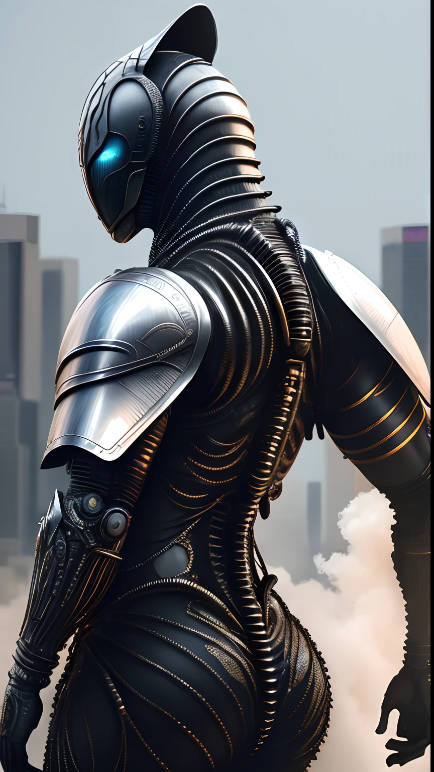 Animalrizz ((alien)) 10, masterpiece, highres, Absurd,photorealistic portrait, Parley_armature, Tiger in Armor ,Wear Parley_armature, Massive futuristic armor, running, move, Rocket propulsion,((from the side))