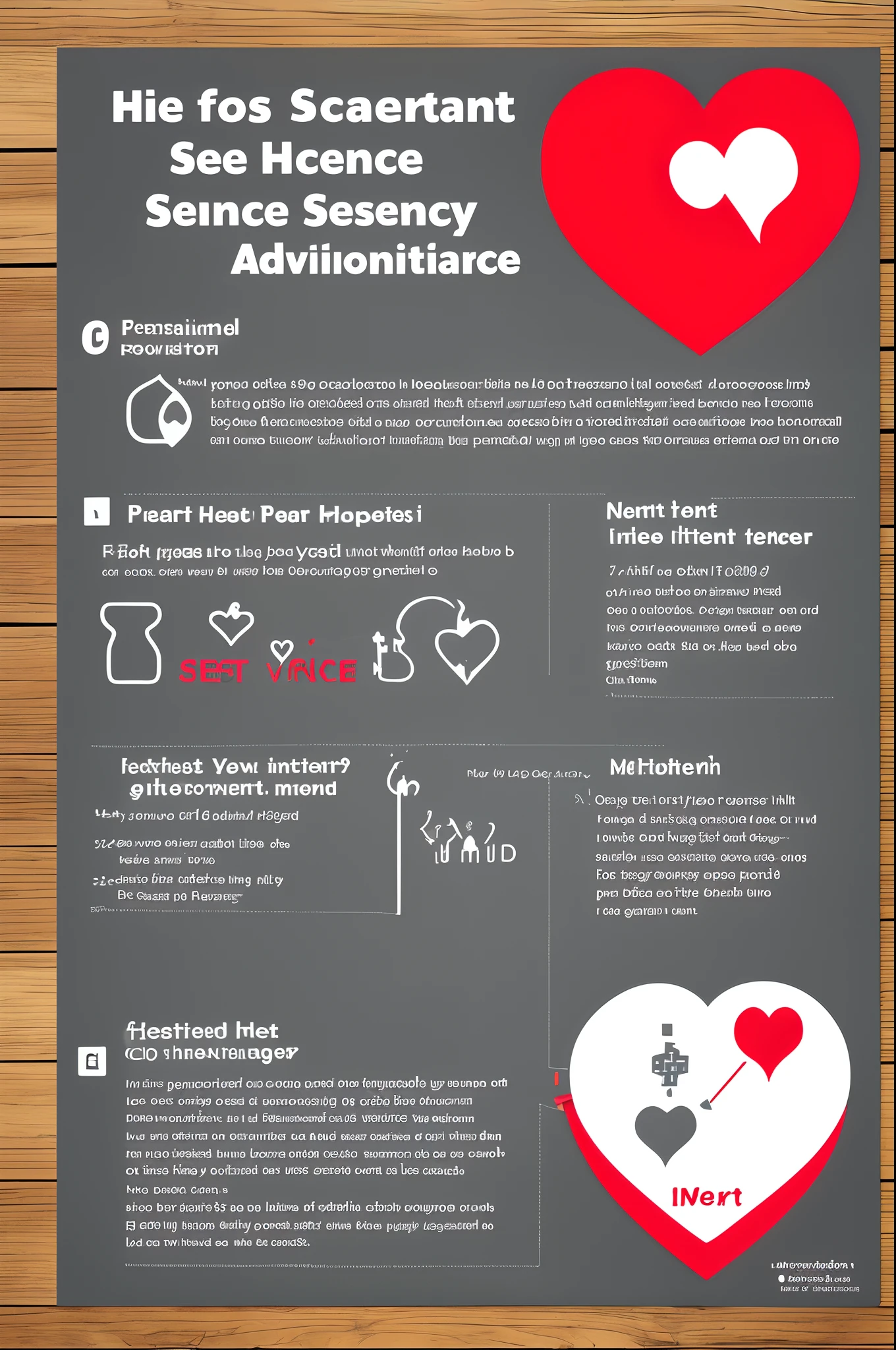Heart Science Chart，First aid advocacy