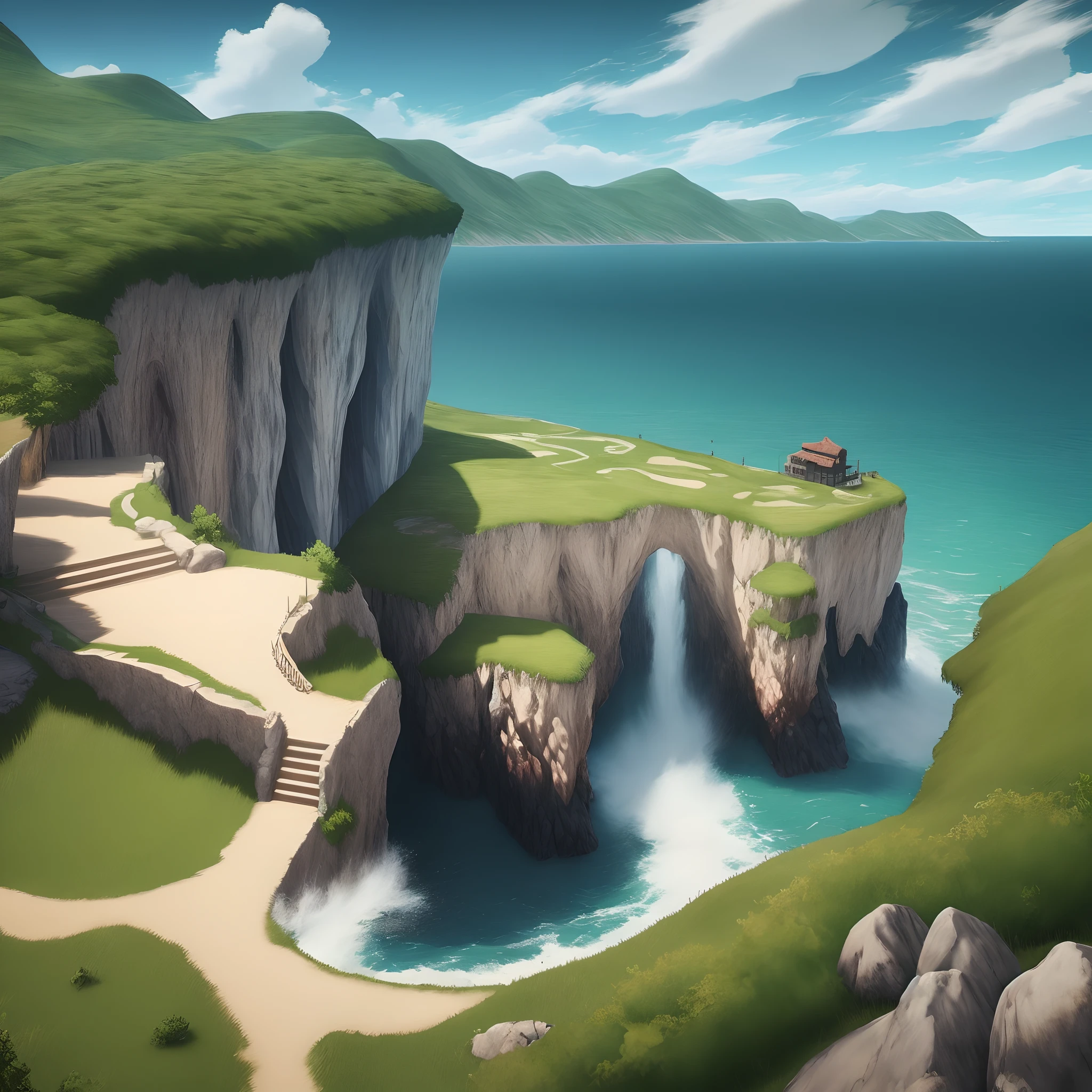 Land of the lustrous with n64 graphics