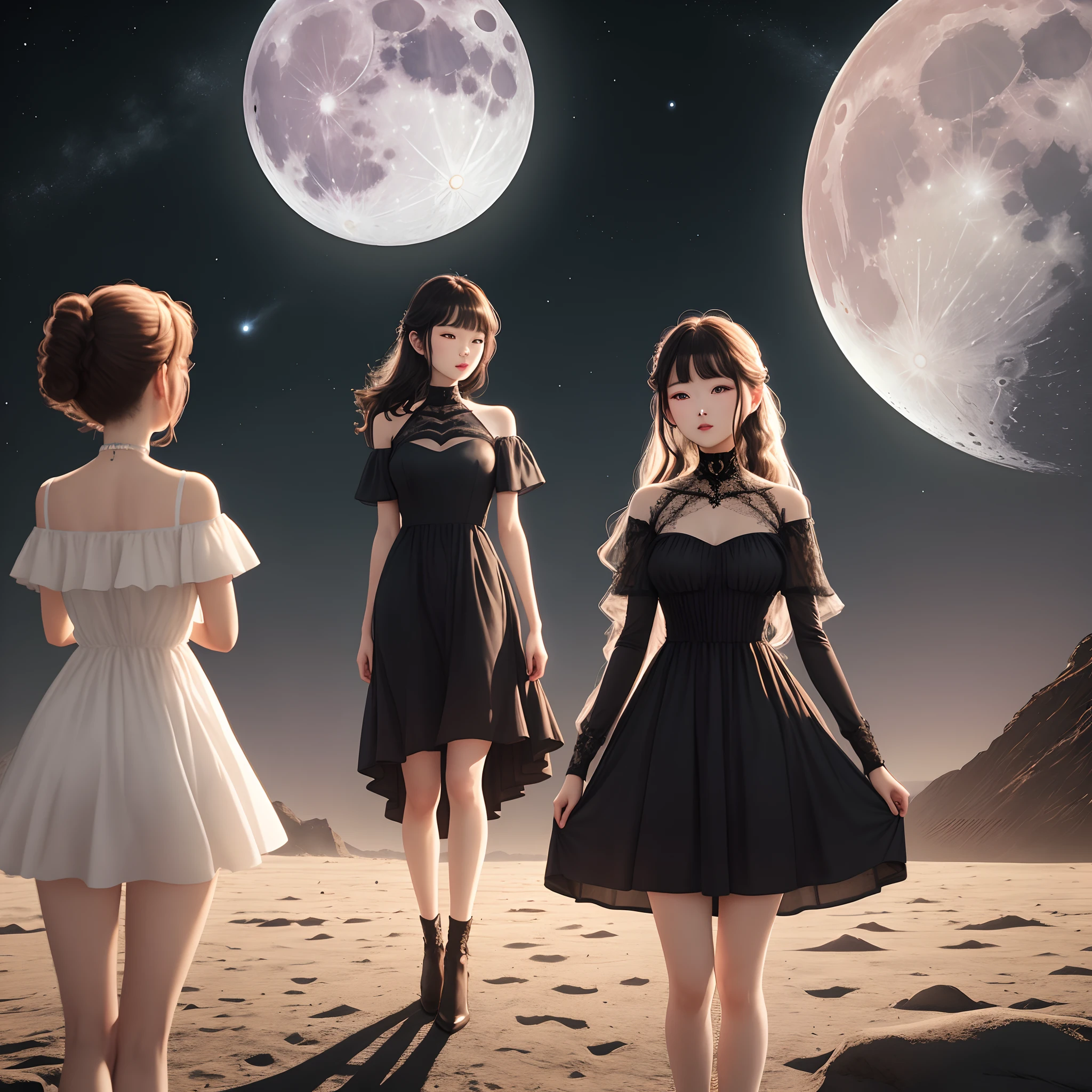 Moon Image Dress