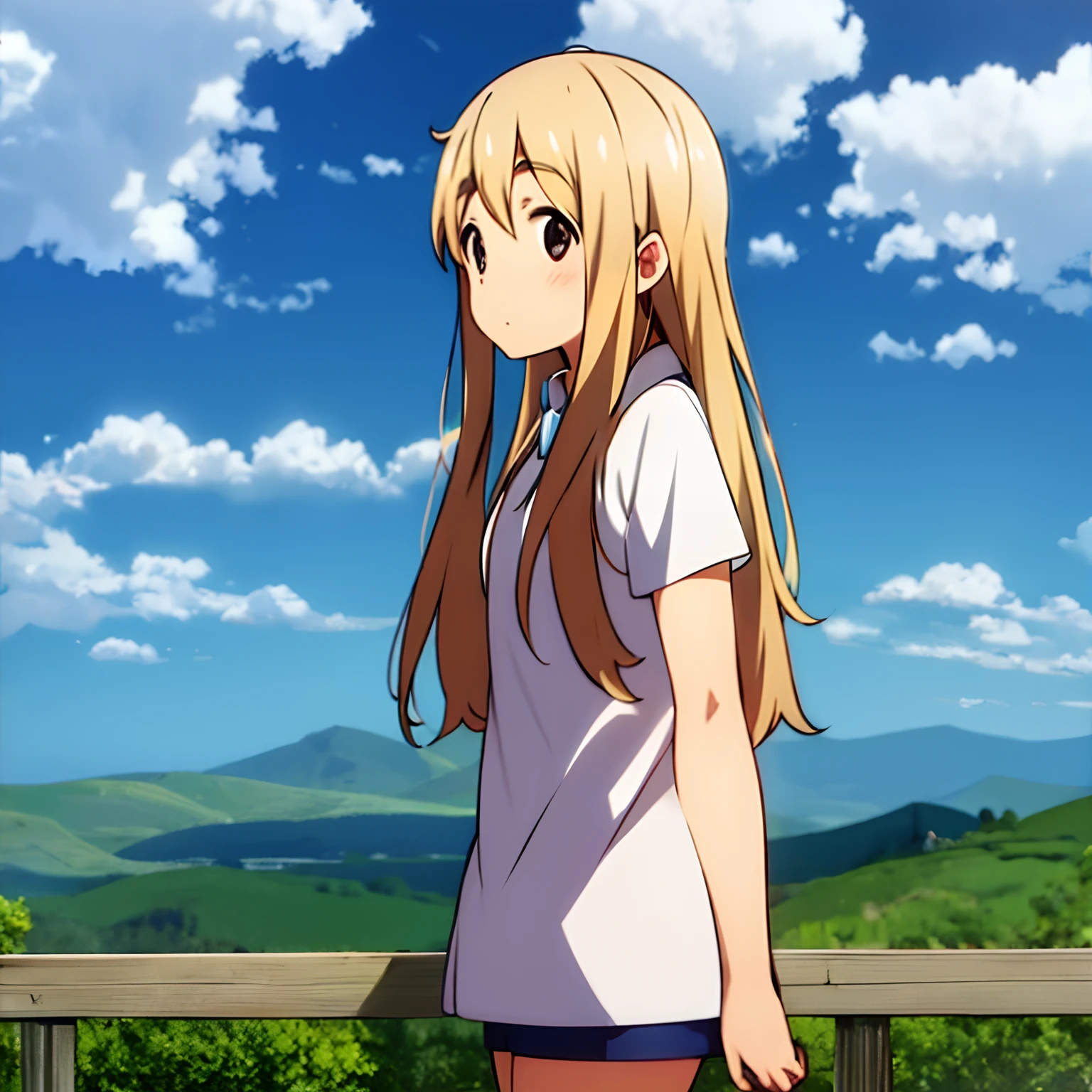 Tsumugi Kotobuki, Blonde hair, long hair