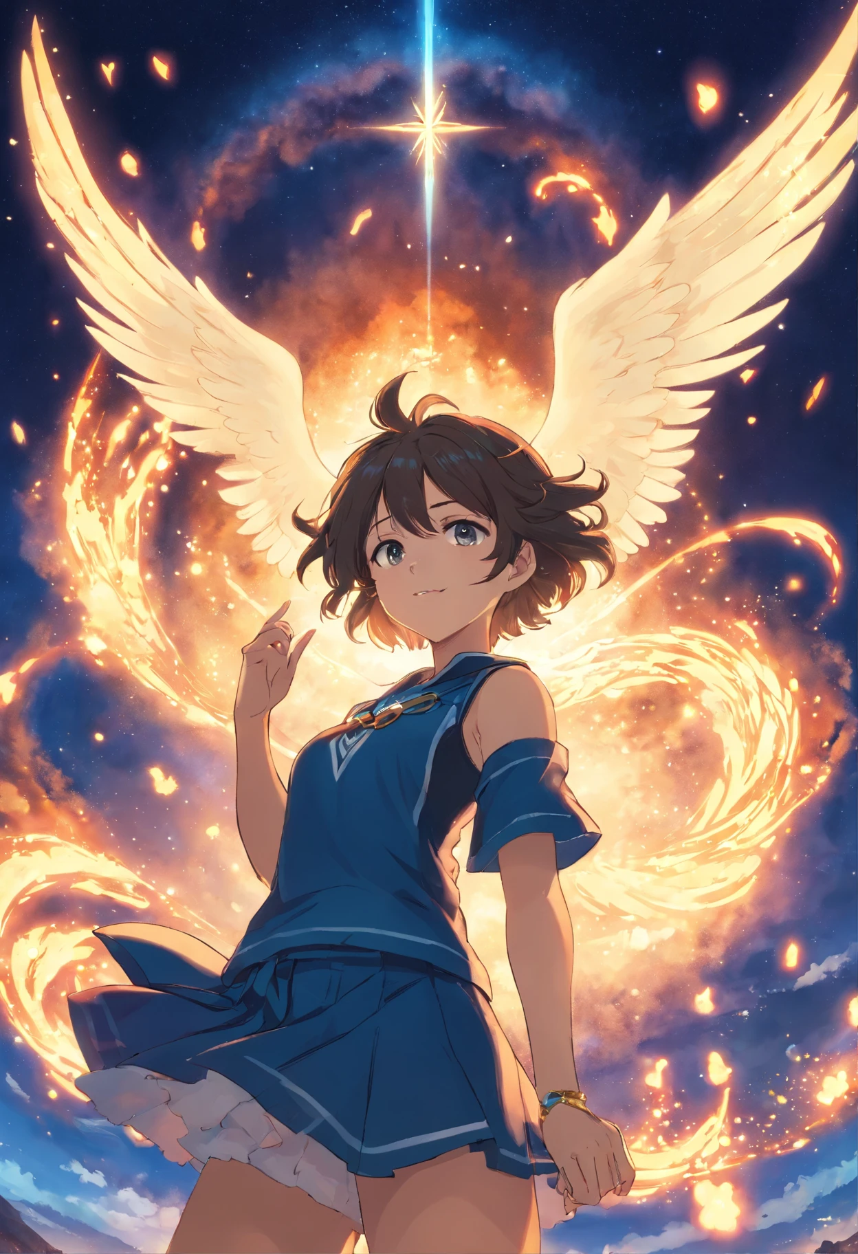 Noelle silva, black clover, nua, pele a mostra, a noite , seios vistosos e grandes , rosto angelical
