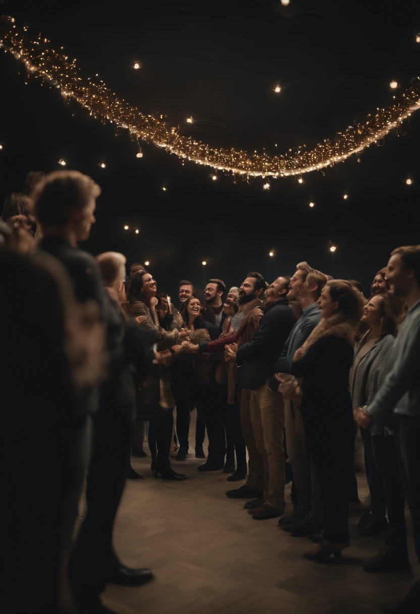 A group of people stood in front of the company to celebrate